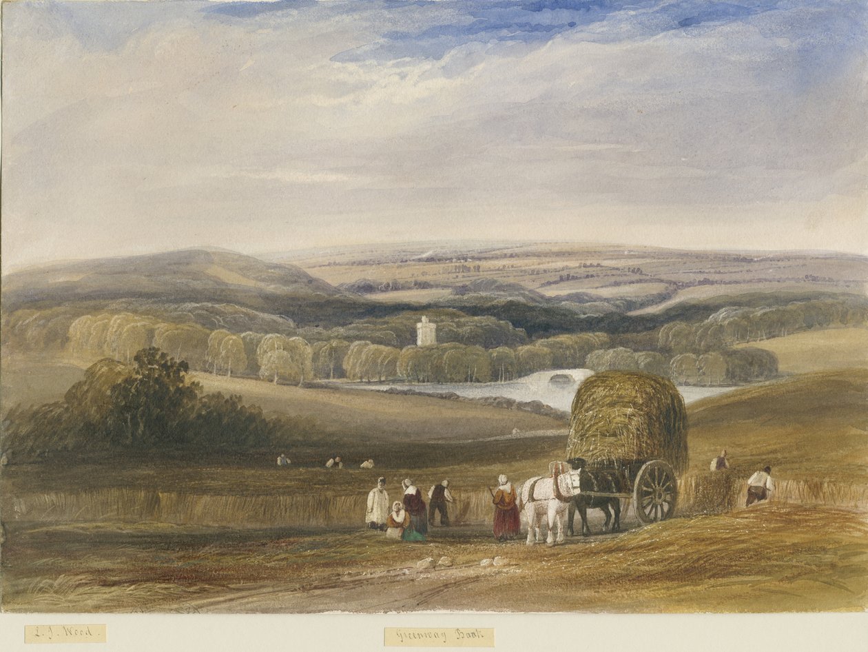 ग्रीनवे बैंक: वाटर कलर पेंटिंग, nd [c1830-1840] द्वारा लुईस जॉन वुड