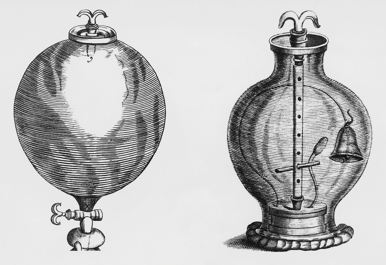 वायु पंप, रॉबर्ट बॉयल द्वारा प्रयोग (1627-1691), उत्कीर्णन द्वारा अज्ञात अज्ञात