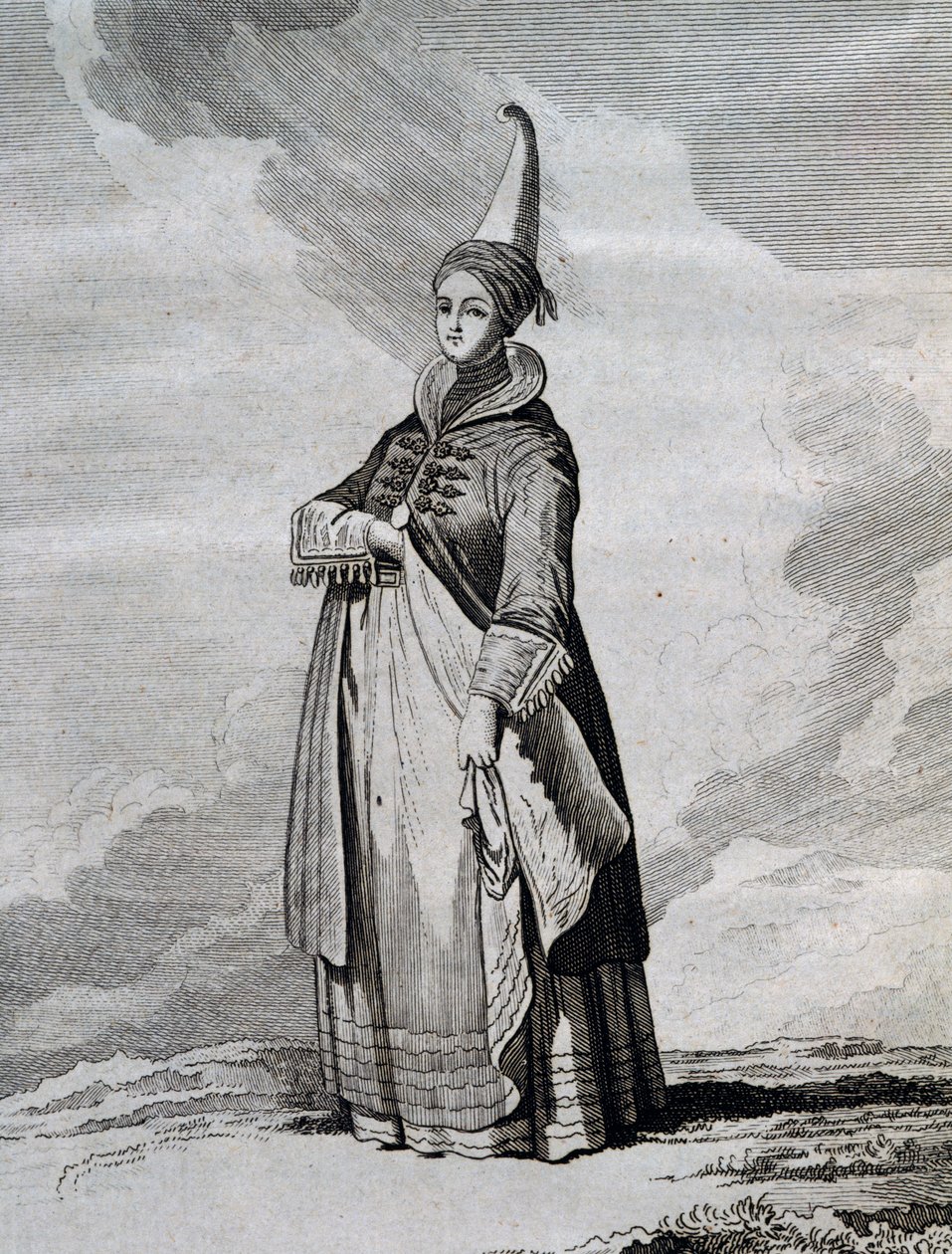 आइसलैंड की महिला, 1767 और 1768 के बीच उत्तरी सागर में यात्रा से उत्कीर्णन द्वारा Yves-Joseph de Kerguelen-Tremarec (1734-1797) द्वारा अज्ञात अज्ञात