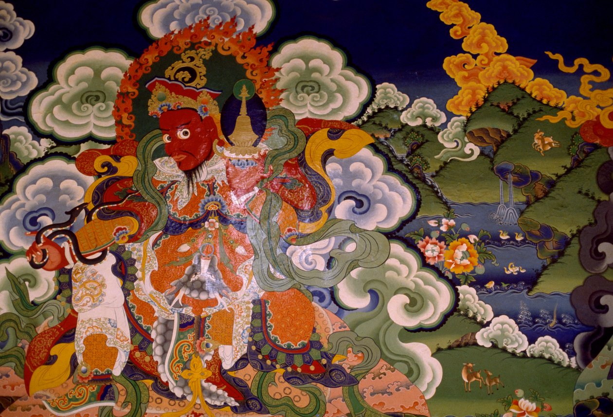 Mural painting from Lamaist Monastery of Lamayuru, Laddakh, India द्वारा अज्ञात अज्ञात