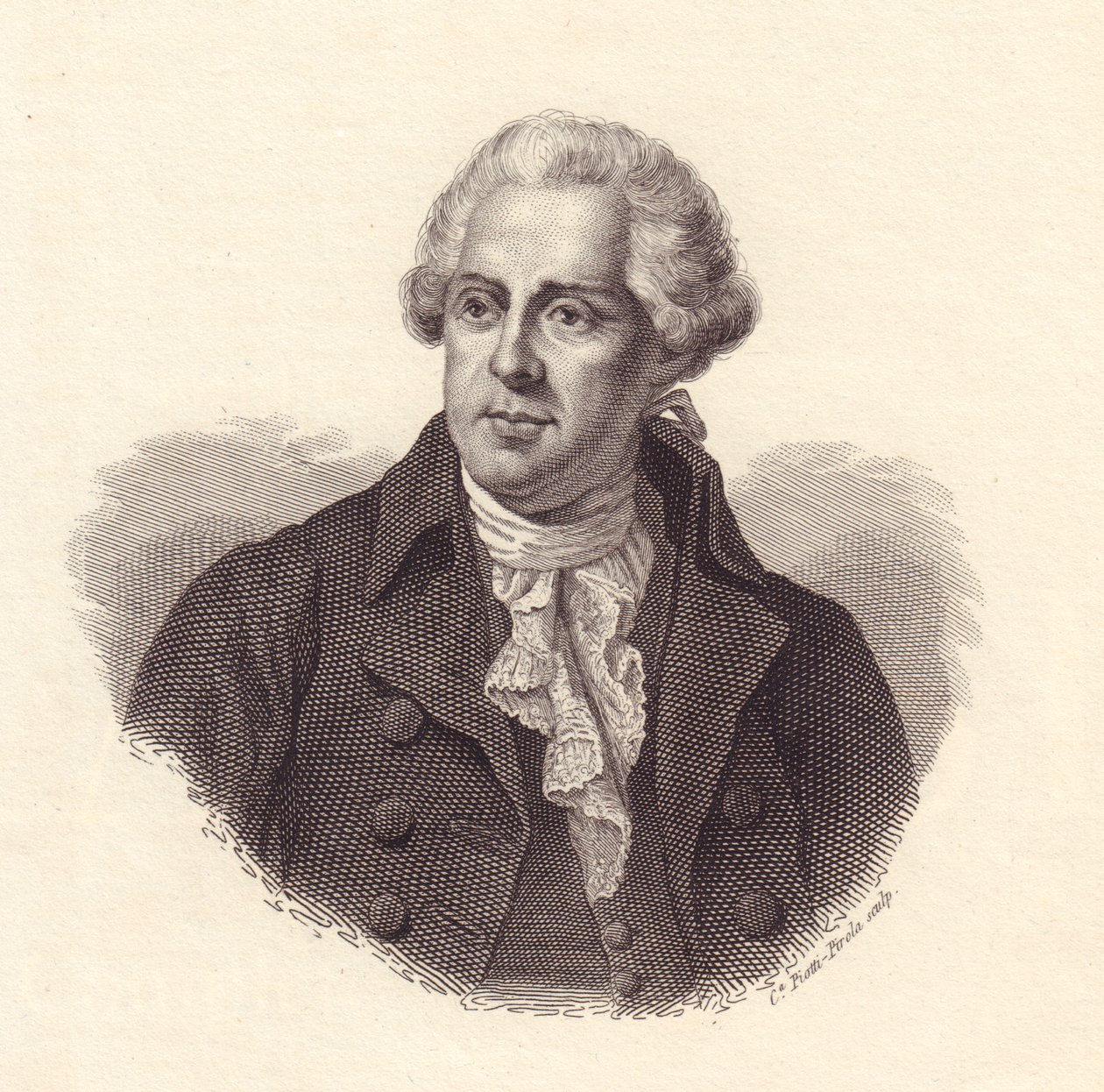 कॉर्सिकन देशभक्त फिलिपो एंटोनियो पासक्वाल डी 'पाओली (1725-1807) का पोर्ट्रेट, कैटरिना पिओटी-पिरोला द्वारा तांबे की नक्काशी द्वारा अज्ञात अज्ञात