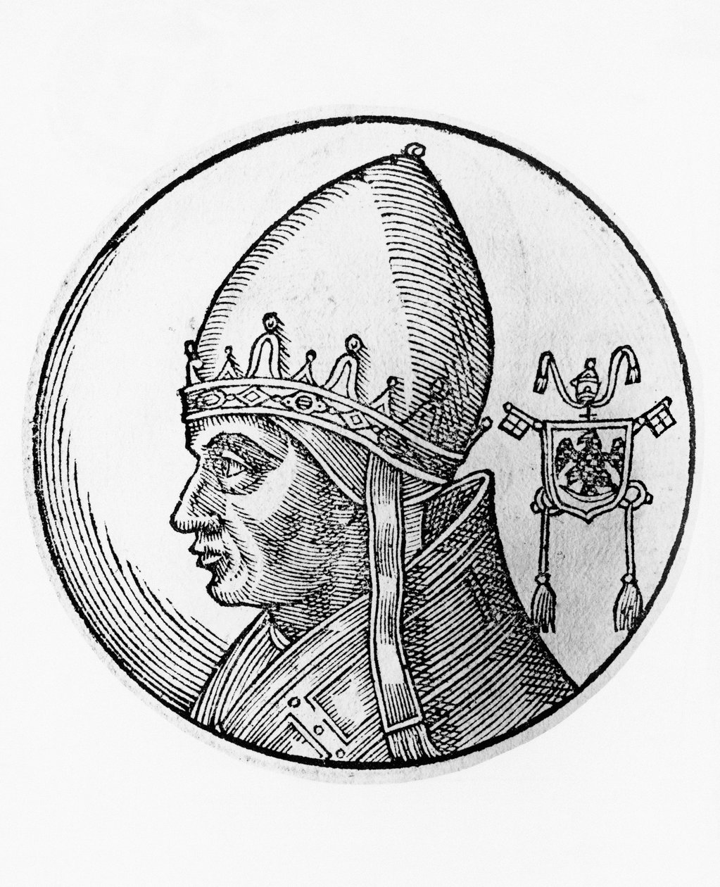 ग्रेगरी IX का पोर्ट्रेट (Ugolino dei Conti di Segni, लगभग 1170-1241) द्वारा अज्ञात अज्ञात