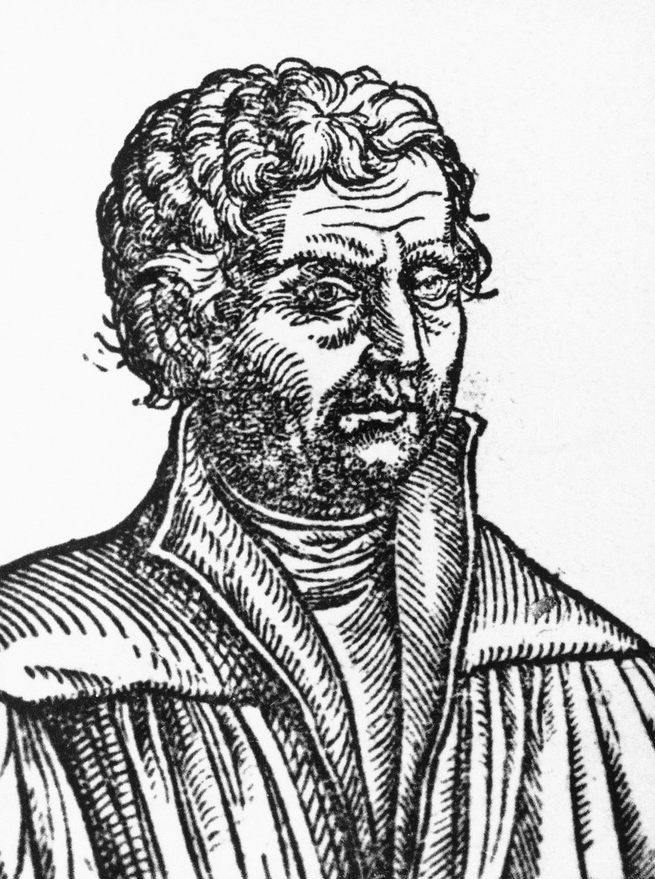जोहान्स रेउक्लिन का पोर्ट्रेट (1455-1522), जर्मन दार्शनिक और मानवतावादी, उत्कीर्णन द्वारा अज्ञात अज्ञात