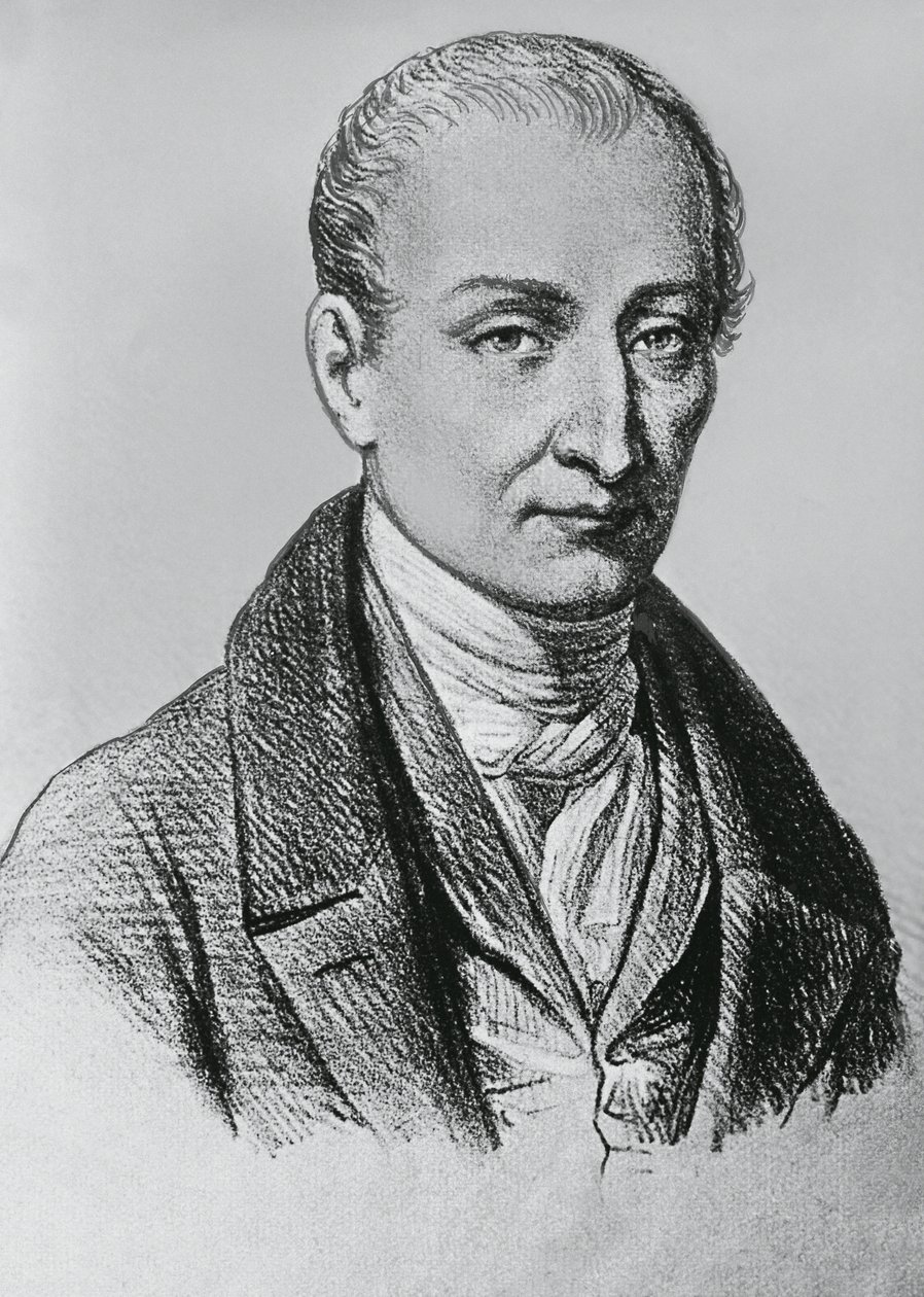 जोसेफ नाइसफोर निएप्स (1765-1833) का पोर्ट्रेट, हेलियोग्राफी के फ्रांसीसी आविष्कारक द्वारा अज्ञात अज्ञात