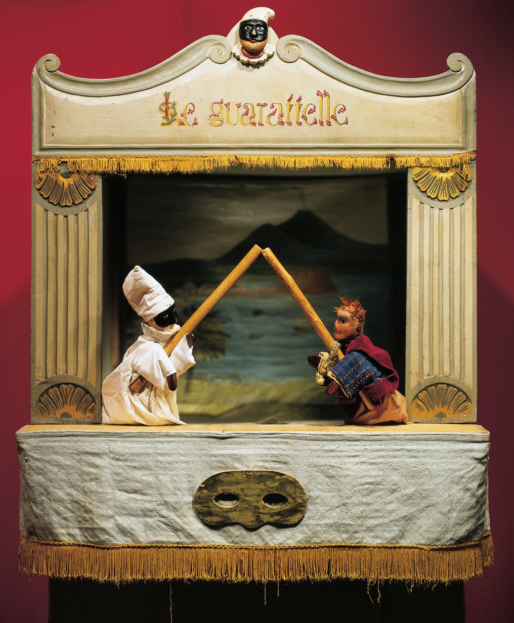 पंच (Pulcinella) और Pasquale Terremoto, मारिया इम्पेराट्रिस गुआराटेल थिएटर, नेपल्स, इटली से कठपुतली (फोटो) द्वारा अज्ञात अज्ञात