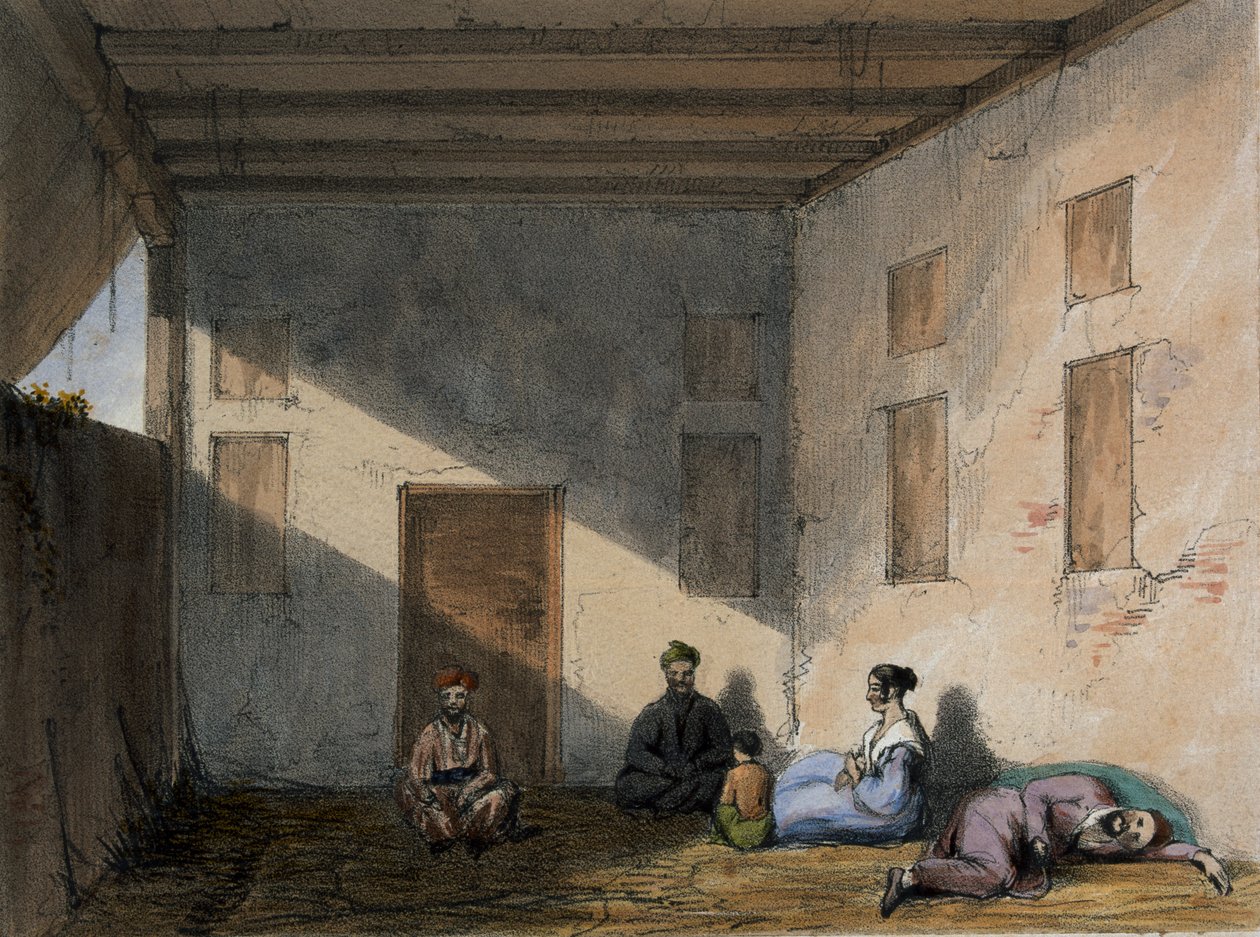 जेल दृश्य, 1842 द्वारा लेफ्टिनेंट विन्सेन्ट आइरे
