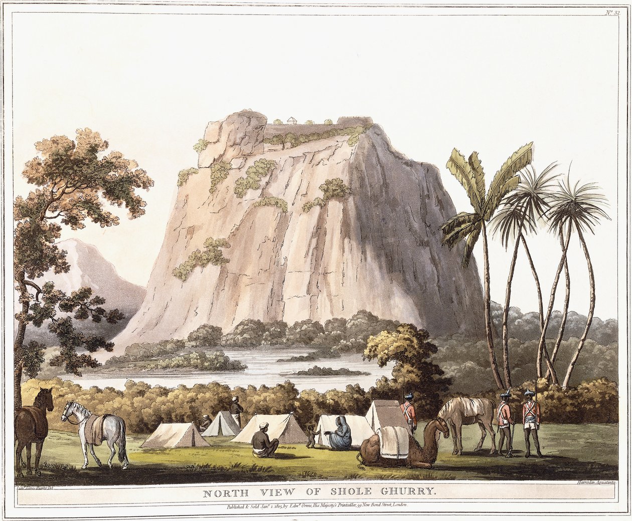उत्तरी दृश्य शूल घुर्री, 1805 द्वारा लेफ्टिनेंट जेम्स हंटर