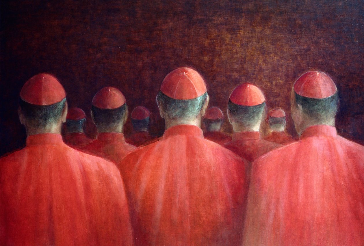 कार्डिनल्स, 2005 (एक्रिलिक) द्वारा लिंकन सेलिगमैन