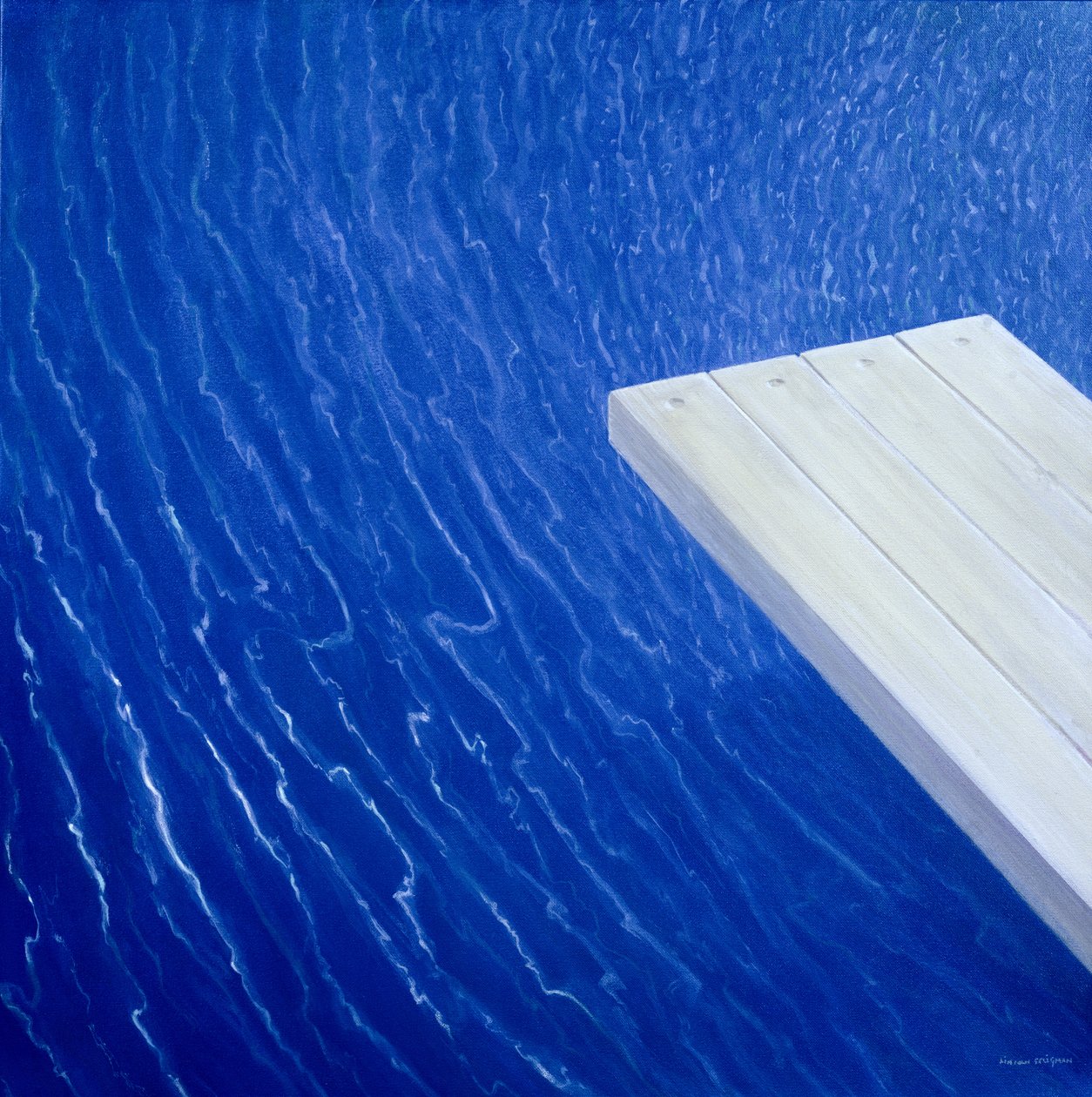 डाइविंग बोर्ड, 2004 (एक्रिलिक) द्वारा लिंकन सेलिगमैन