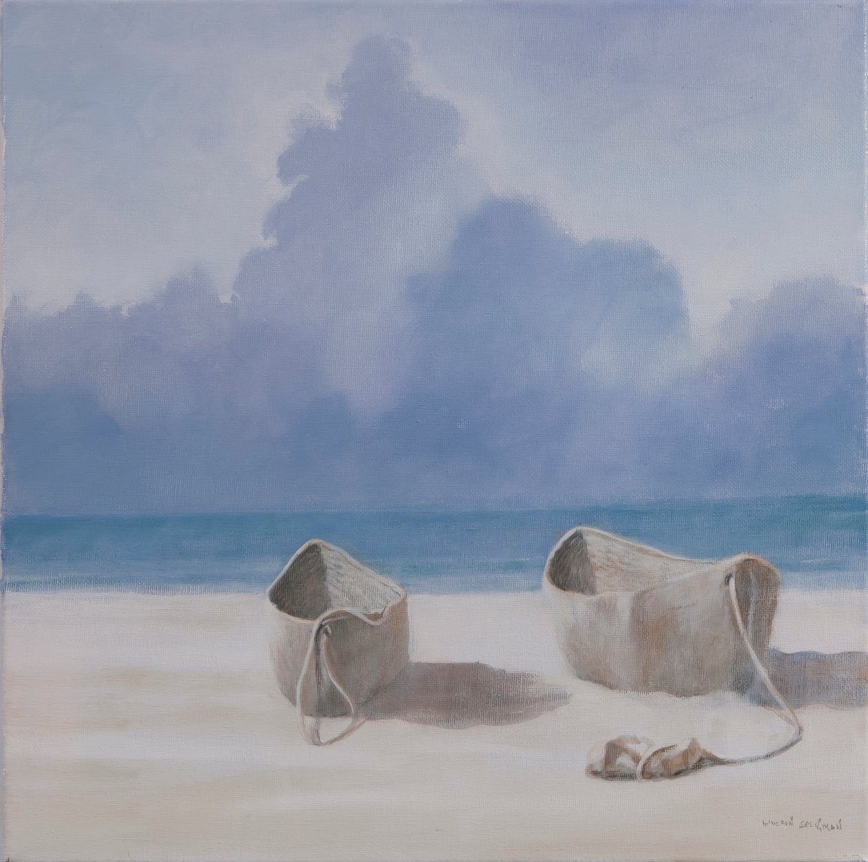 मछुआरों की डगआउट, किल्फी, 2012 (कैनवास पर एक्रिलिक) द्वारा लिंकन सेलिगमैन
