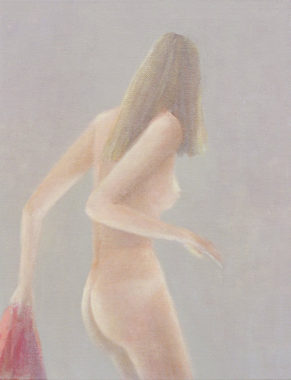 लाल तौलिया वाली लड़की, 1985 (कैनवास पर एक्रिलिक) द्वारा लिंकन सेलिगमैन