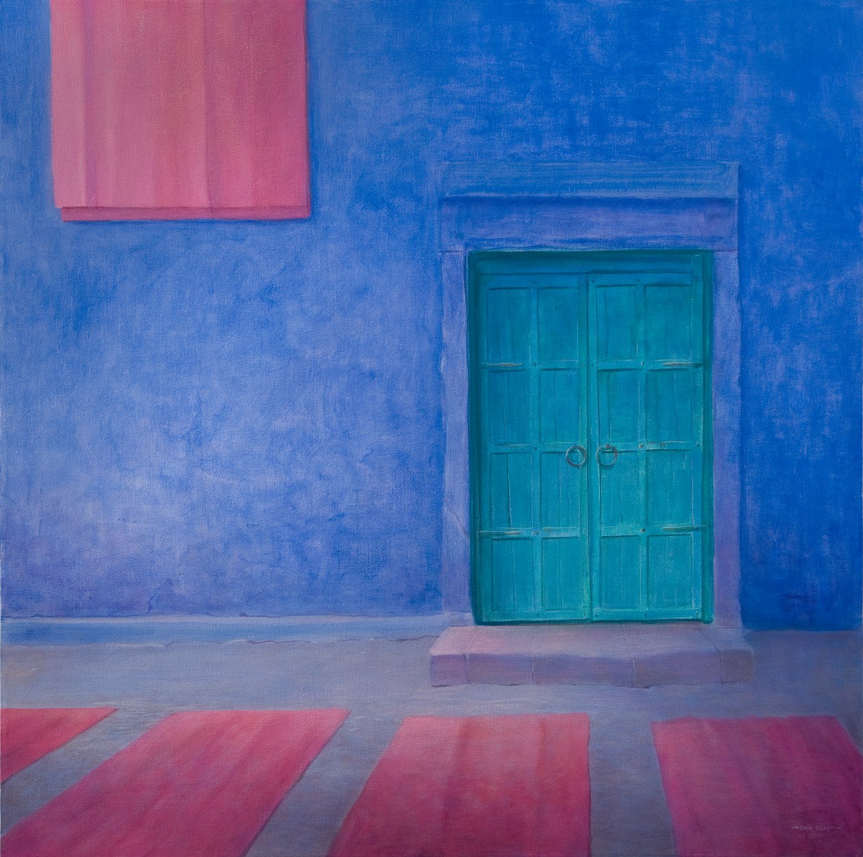 ग्रीन डोर जोधपुर, 2010 (कैनवास पर एक्रिलिक) द्वारा लिंकन सेलिगमैन