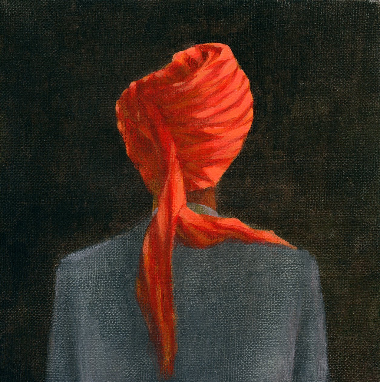 लाल पगड़ी, 2004 (कैनवास पर एक्रिलिक) द्वारा लिंकन सेलिगमैन