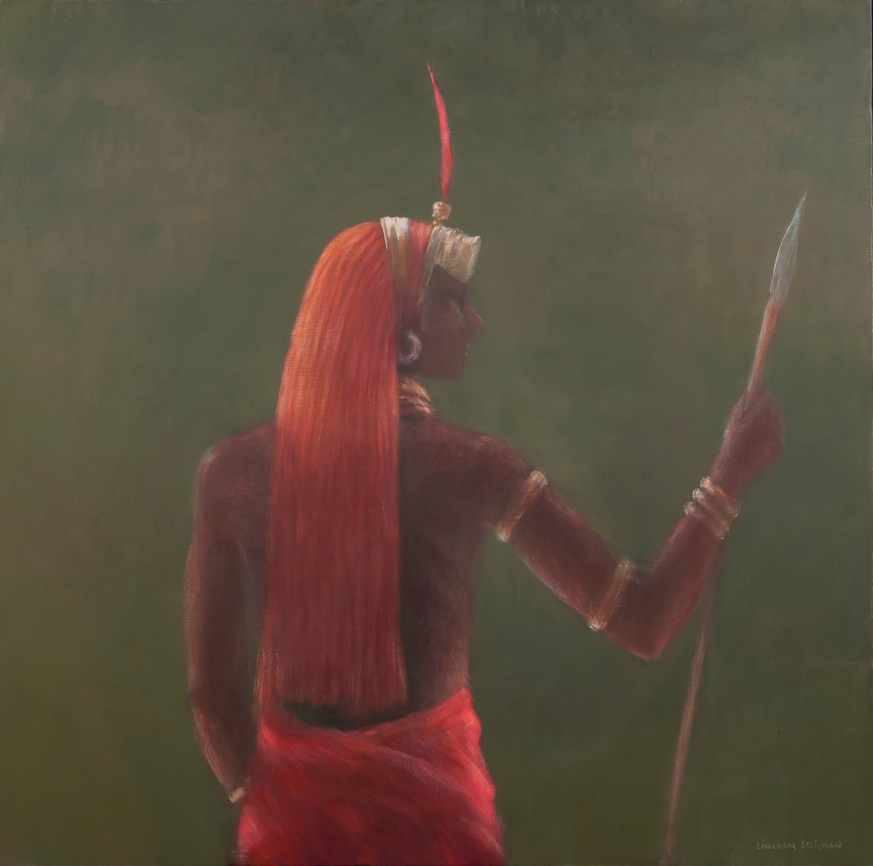 सम्बुरु, 2012 (कैनवास पर एक्रिलिक) द्वारा लिंकन सेलिगमैन