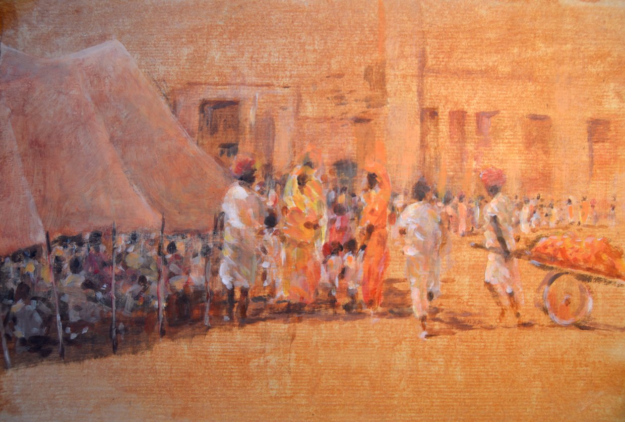 ग्राम दृश्य, जयपुर द्वारा लिंकन सेलिगमैन