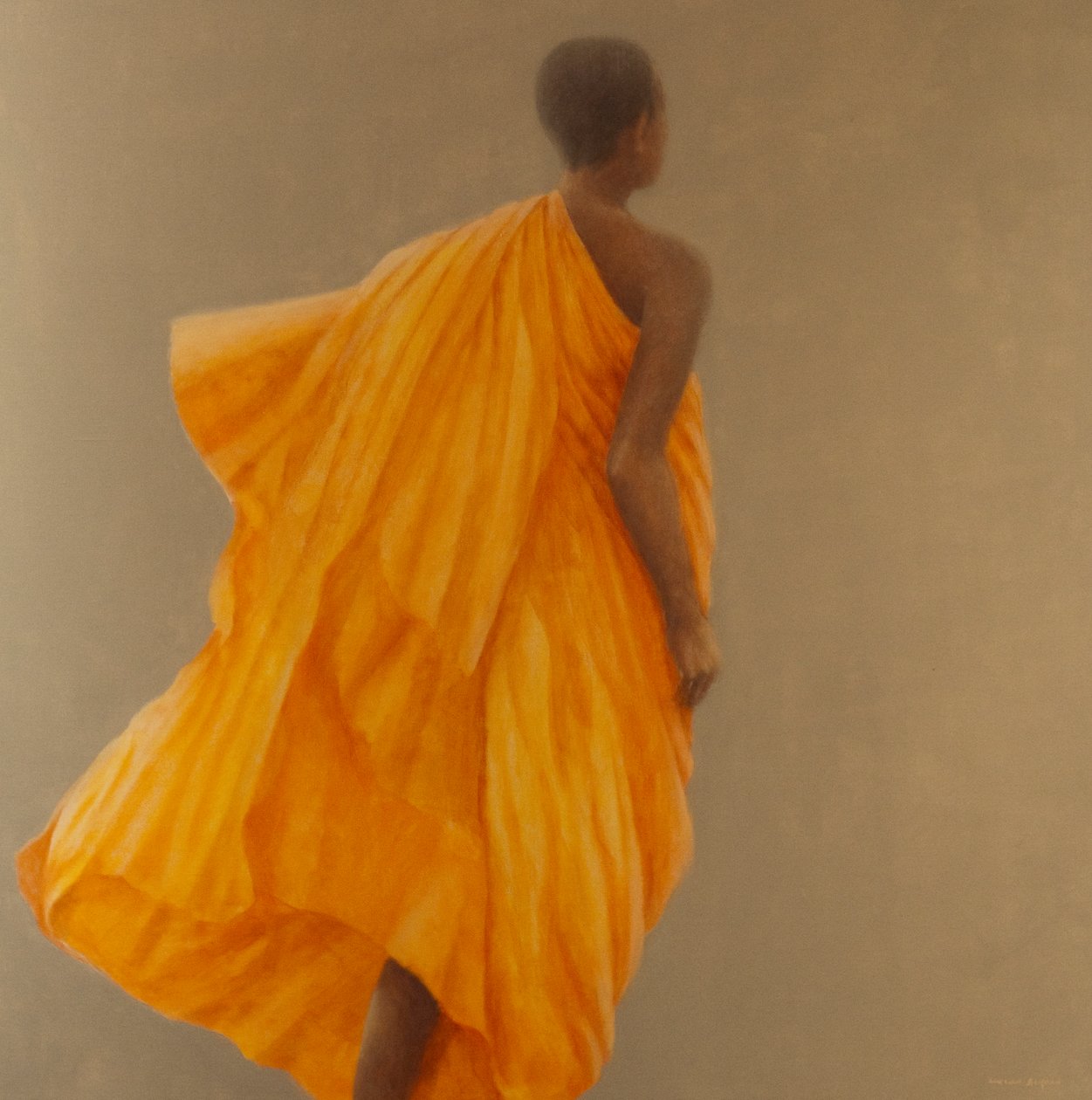युवा भिक्षु श्रीलंका, 2010 (कैनवास पर एक्रिलिक) द्वारा लिंकन सेलिगमैन