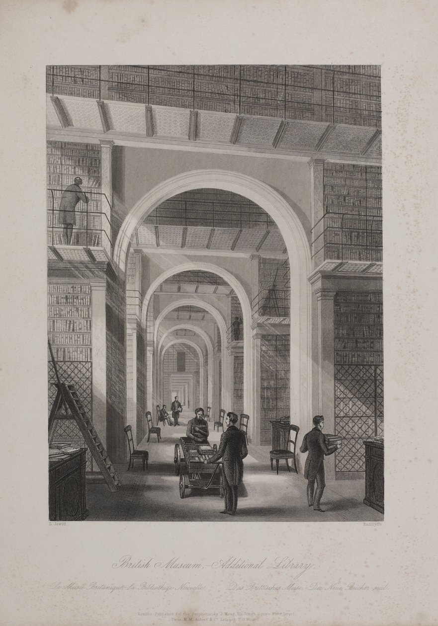ब्रिटिश संग्रहालय, होलबोर्न, c.1850 (उत्कीर्णन) द्वारा Llewellyn (बाद) Jewitt