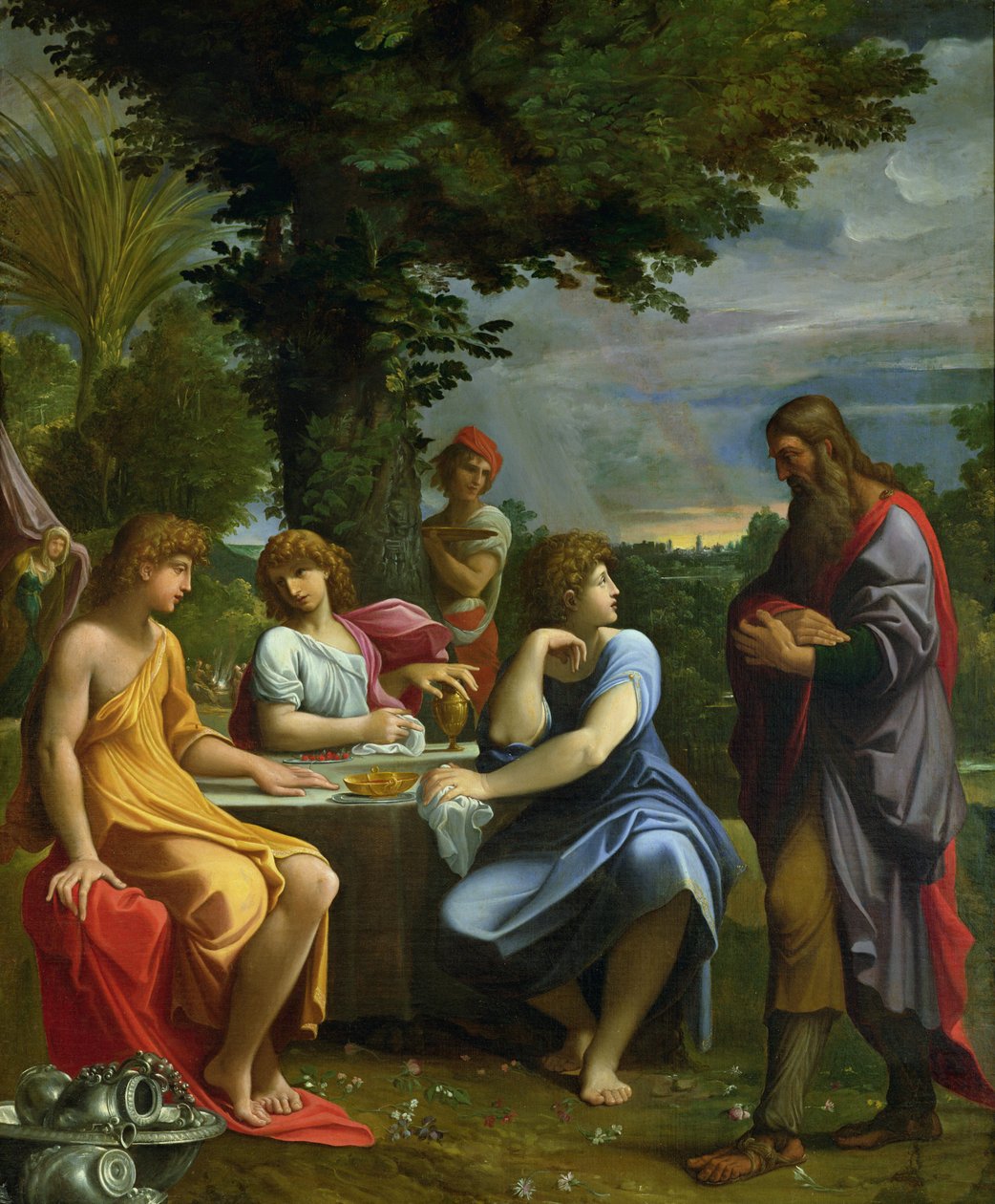 अब्राहम और थ्री एंजल्स द्वारा Lodovico Carracci