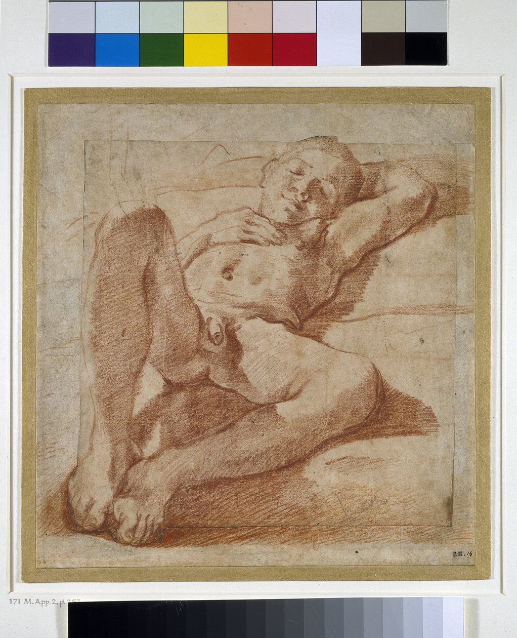 एक नग्न लड़के का अध्ययन द्वारा Lodovico Carracci
