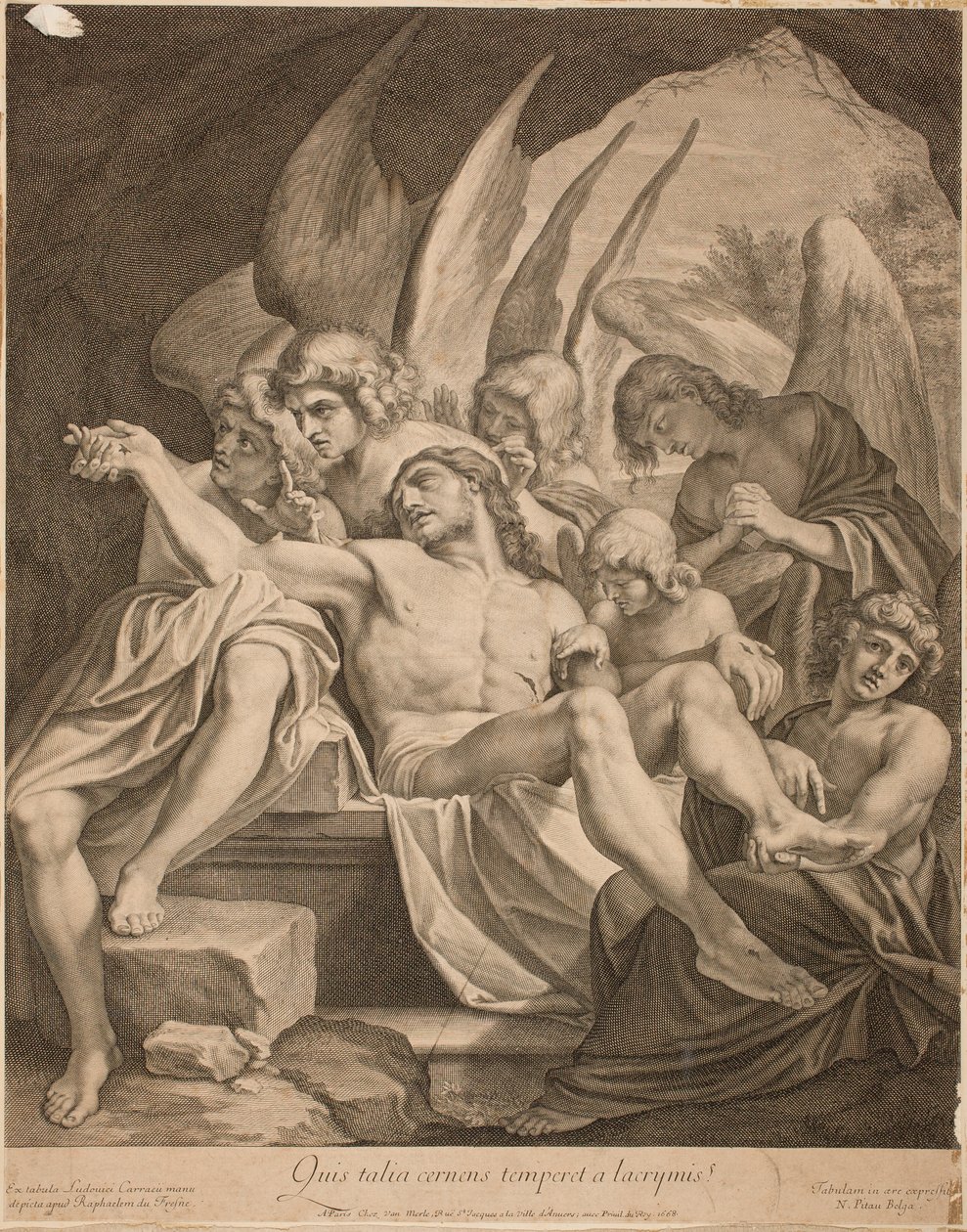 द ट्रिनिटी विथ द डेड क्राइस्ट, 1668 द्वारा Lodovico Carracci