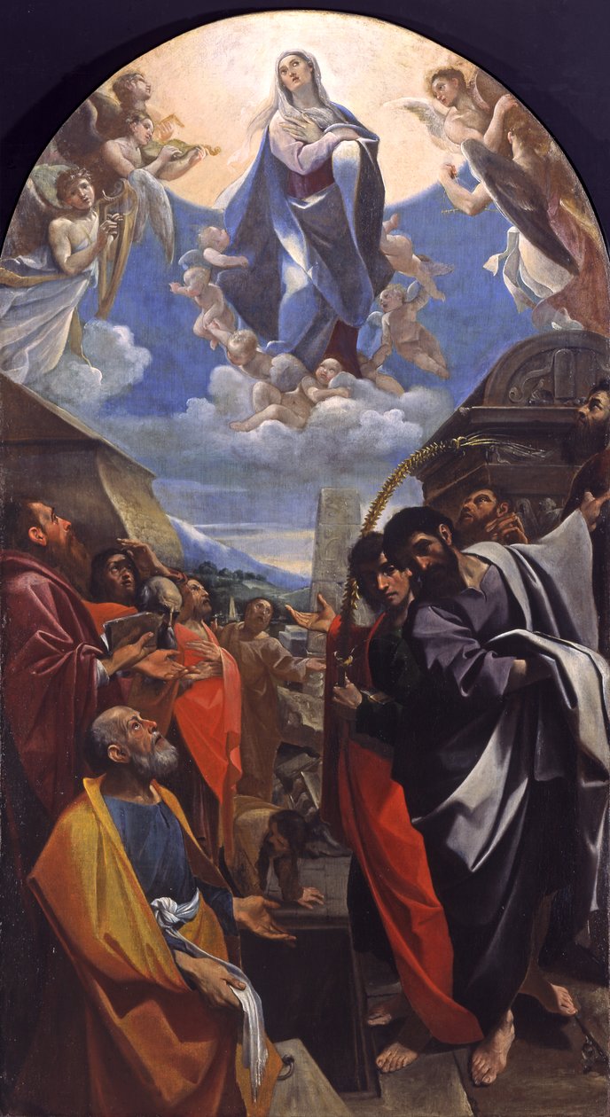 वर्जिन का अनुमान, c.1586-1587 द्वारा Lodovico Carracci