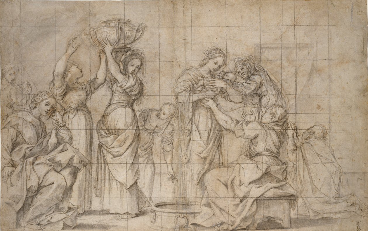 बैपटिस्ट का जन्म, c1575-1610 द्वारा Lodovico Carracci