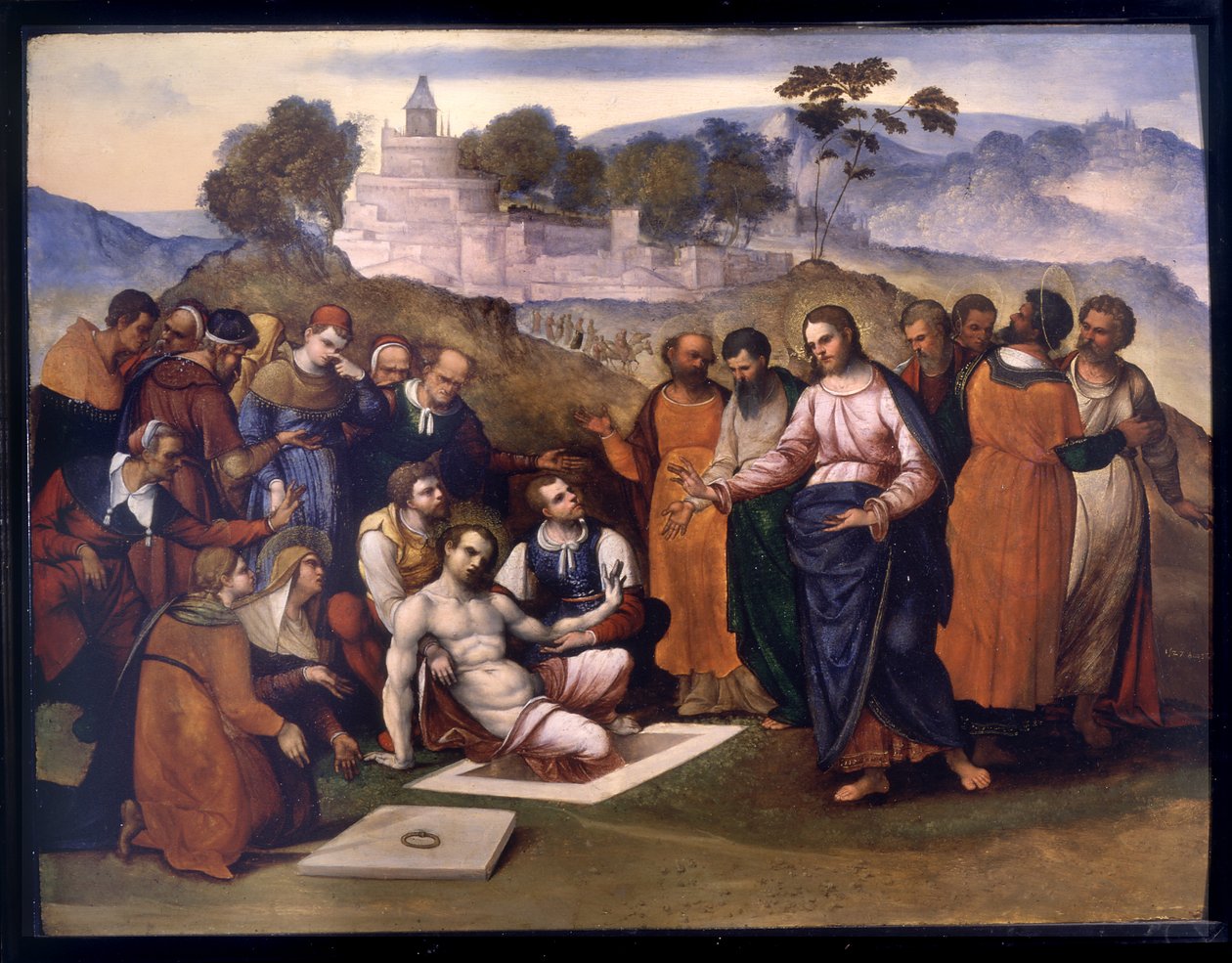 लाजर का उठाना द्वारा Lodovico Mazzolino