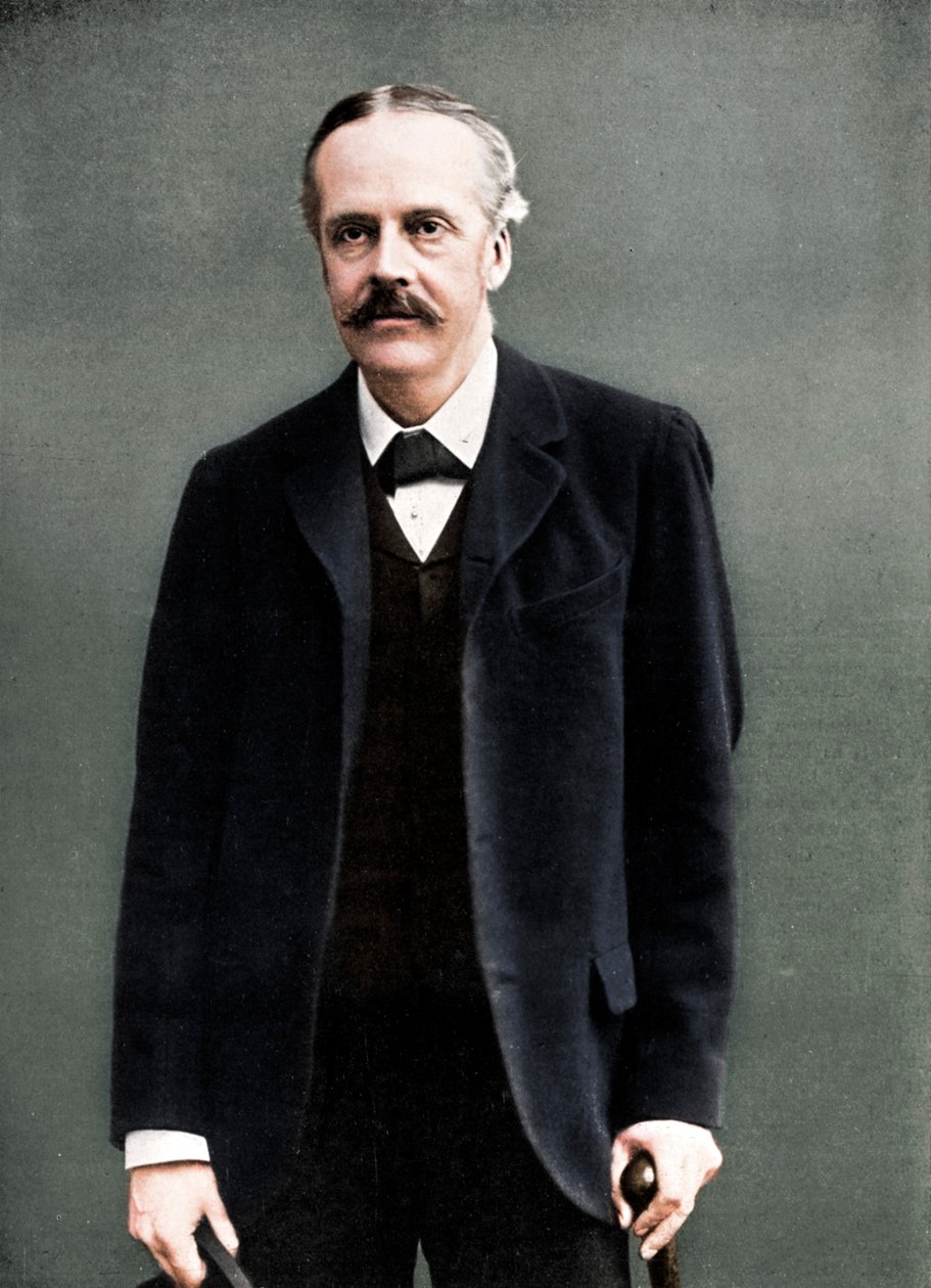 आर्थर जेम्स Balfour, Balfour के प्रथम अर्ल, ब्रिटिश राजनेता और प्रधानमंत्री, 1912 द्वारा लंदन त्रिविम और फोटोग्राफिक सह