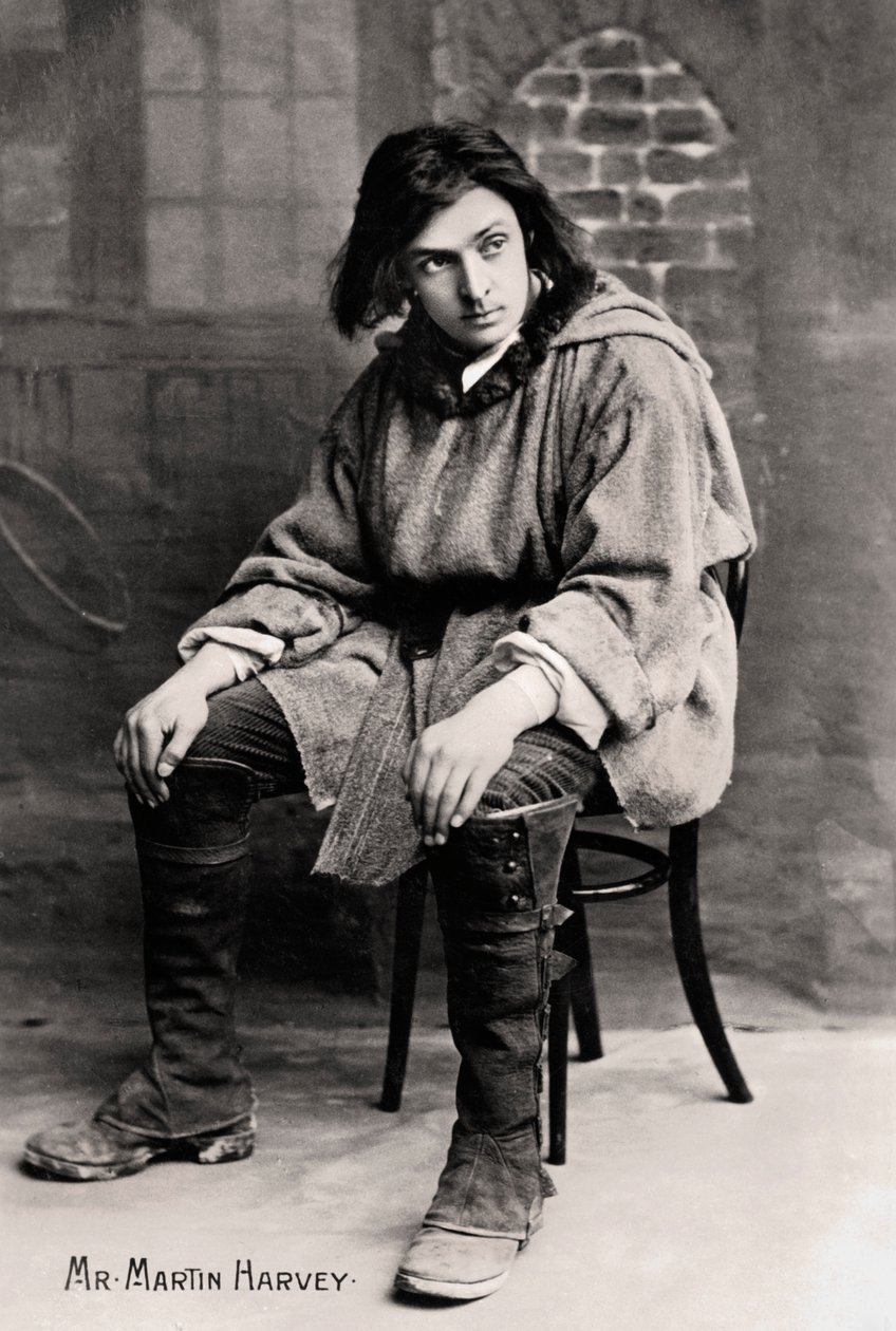 जॉन मार्टिन-हार्वे 1863-1944, अंग्रेजी अभिनेता, 20 वीं शताब्दी की शुरुआत में। द्वारा लंदन त्रिविम और फोटोग्राफिक सह
