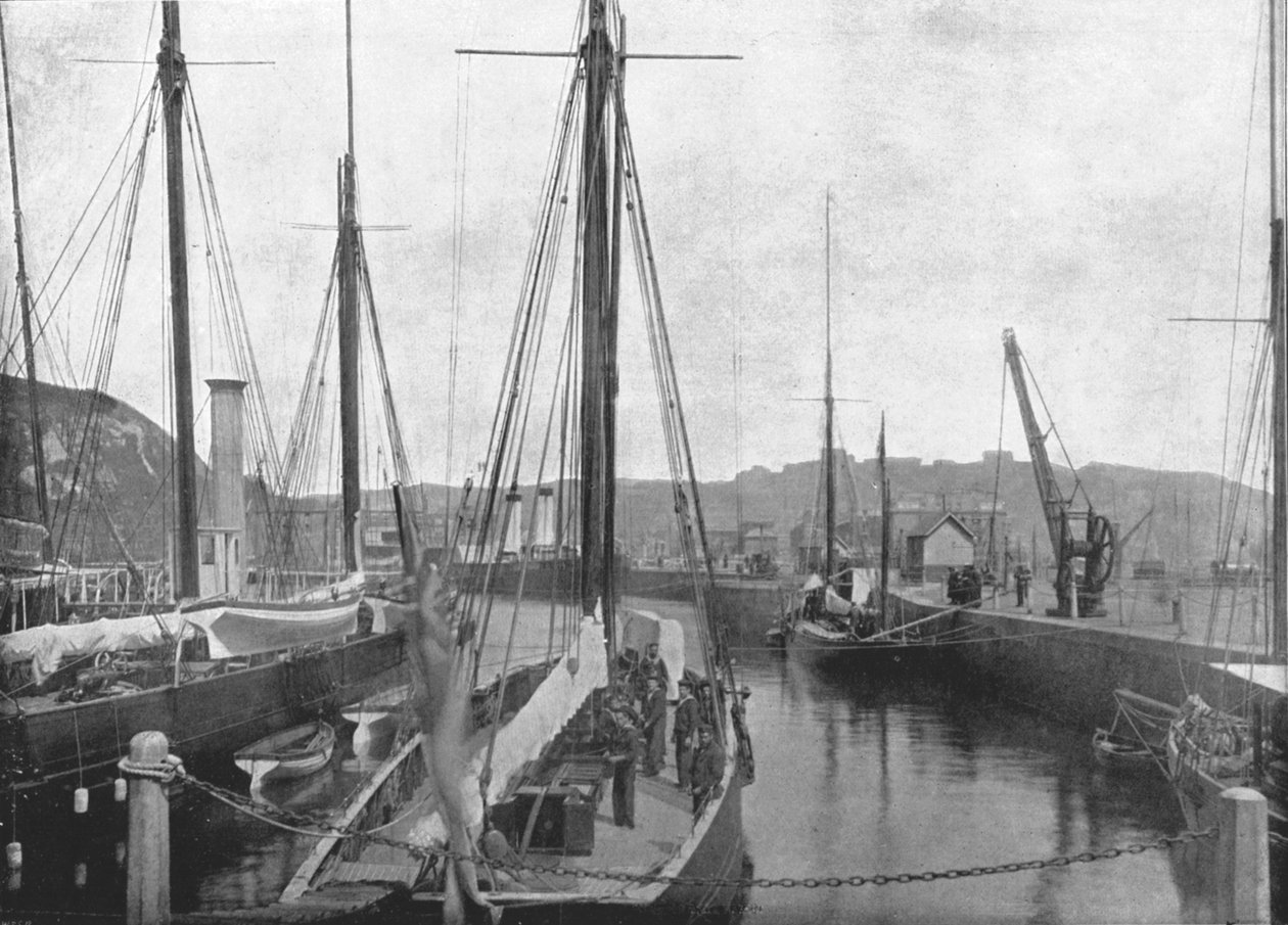 द हार्बर, डोवर, 1895। द्वारा लंदन त्रिविम और फोटोग्राफिक सह