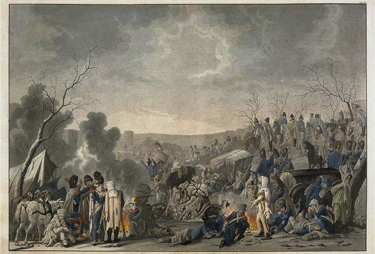 1812, 1813 में मास्को से ग्रांडे आर्मी की वापसी द्वारा लोरेंज रगेंडास