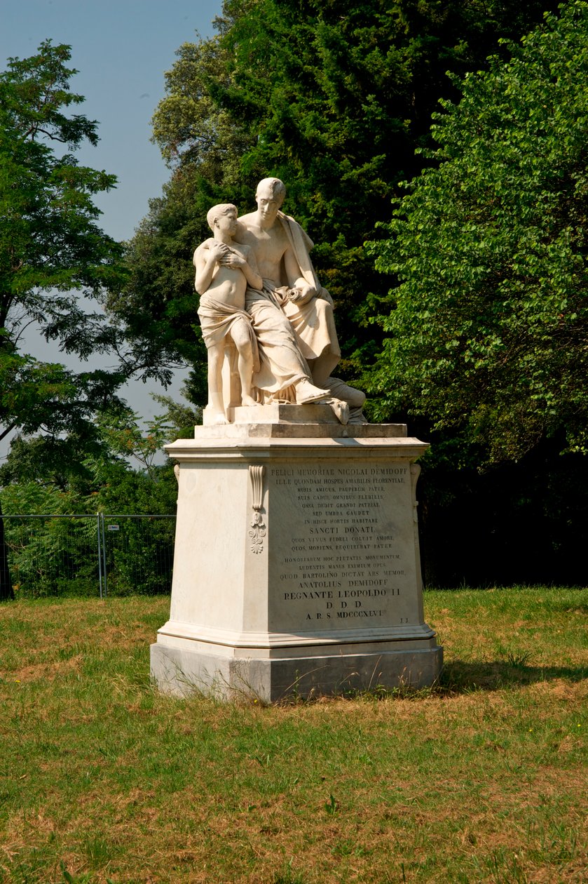 निकोला डेमिडॉफ के लिए स्मारक, 1846 द्वारा लोरेंजो बार्टोलिनी