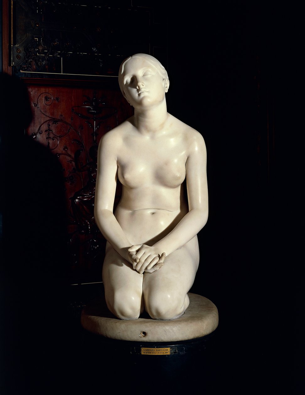 लोरेंजो बार्टोलिनी (1777-1850), संगमरमर की मूर्ति द्वारा ईश्वर में विश्वास द्वारा लोरेंजो बार्टोलिनी
