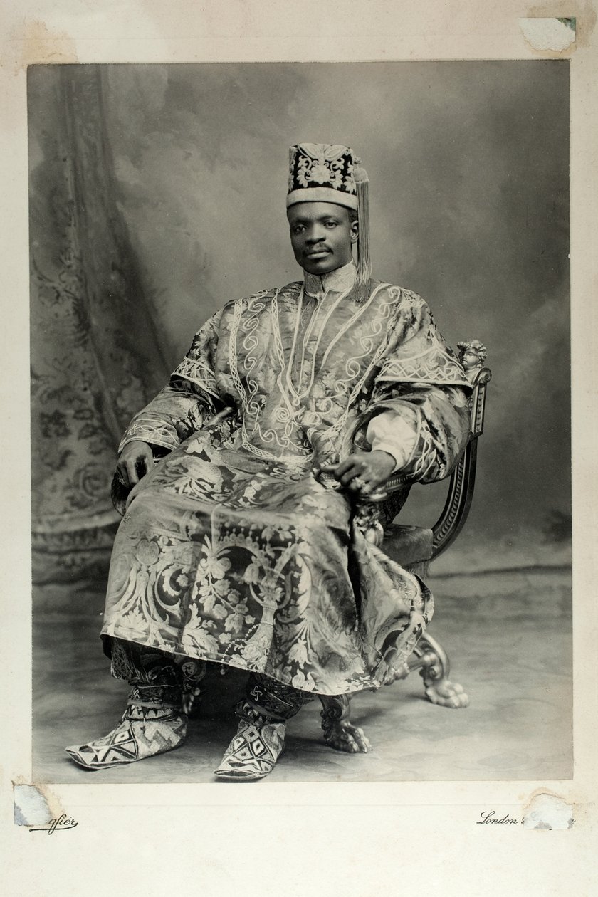 लाडापो सैमुअल अदेमोला, बाद में अबोकुटा, इंग्लैंड का 7 वां अलक, 1904 (जिलेटिन सिल्वर प्रिंट) द्वारा लुई एडोल्फ लैंगफियर