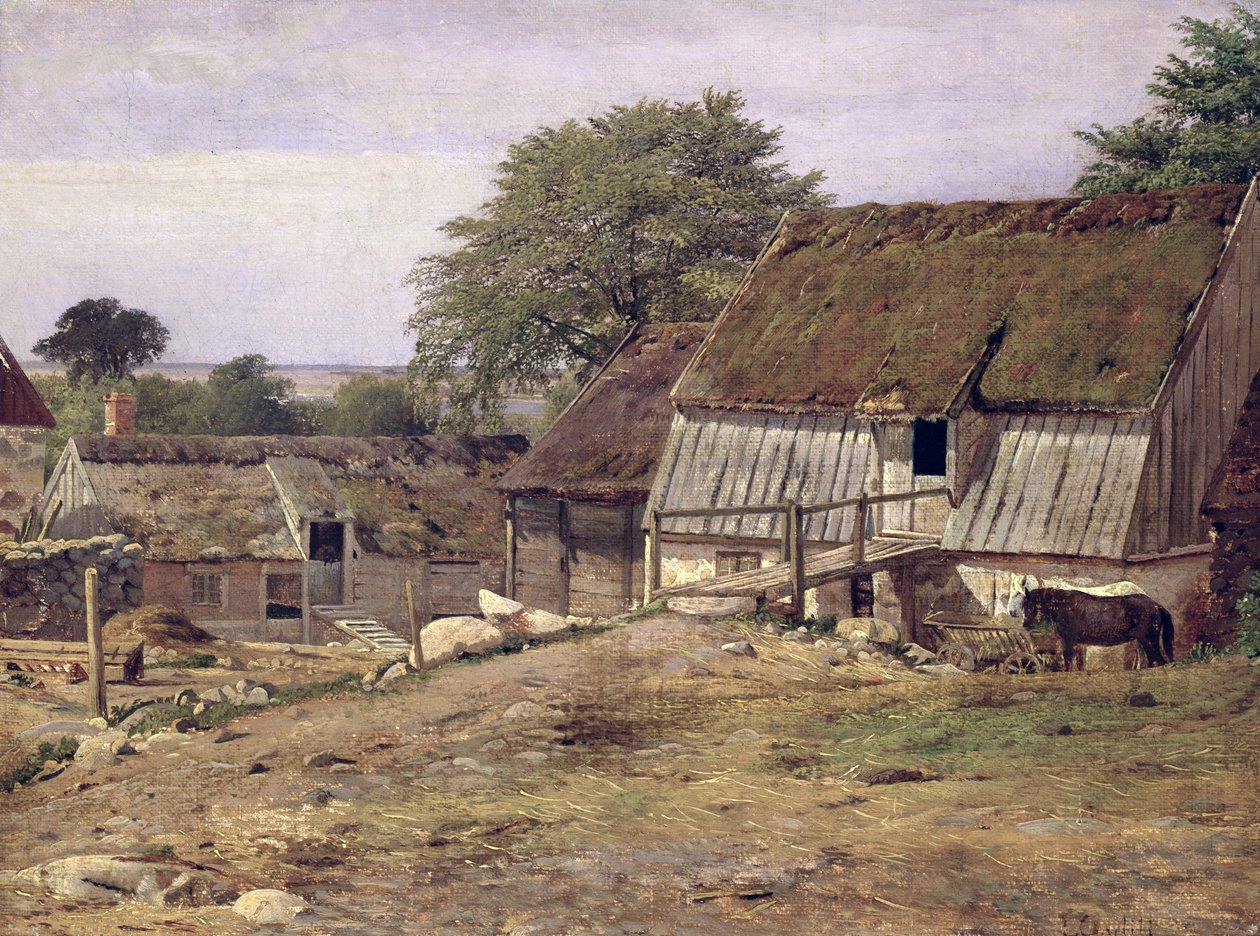 स्वीडन में एक फार्महाउस, 1834 द्वारा लुइस गुरलिट