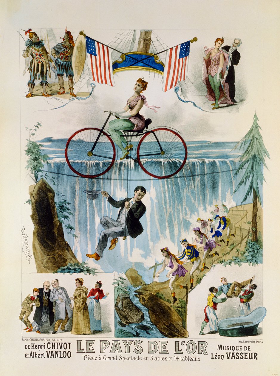 पोस्टर विज्ञापन Le Pays dOr (द लैंड ऑफ गोल्ड), c.1880 द्वारा लुई लेमरसक्वायर
