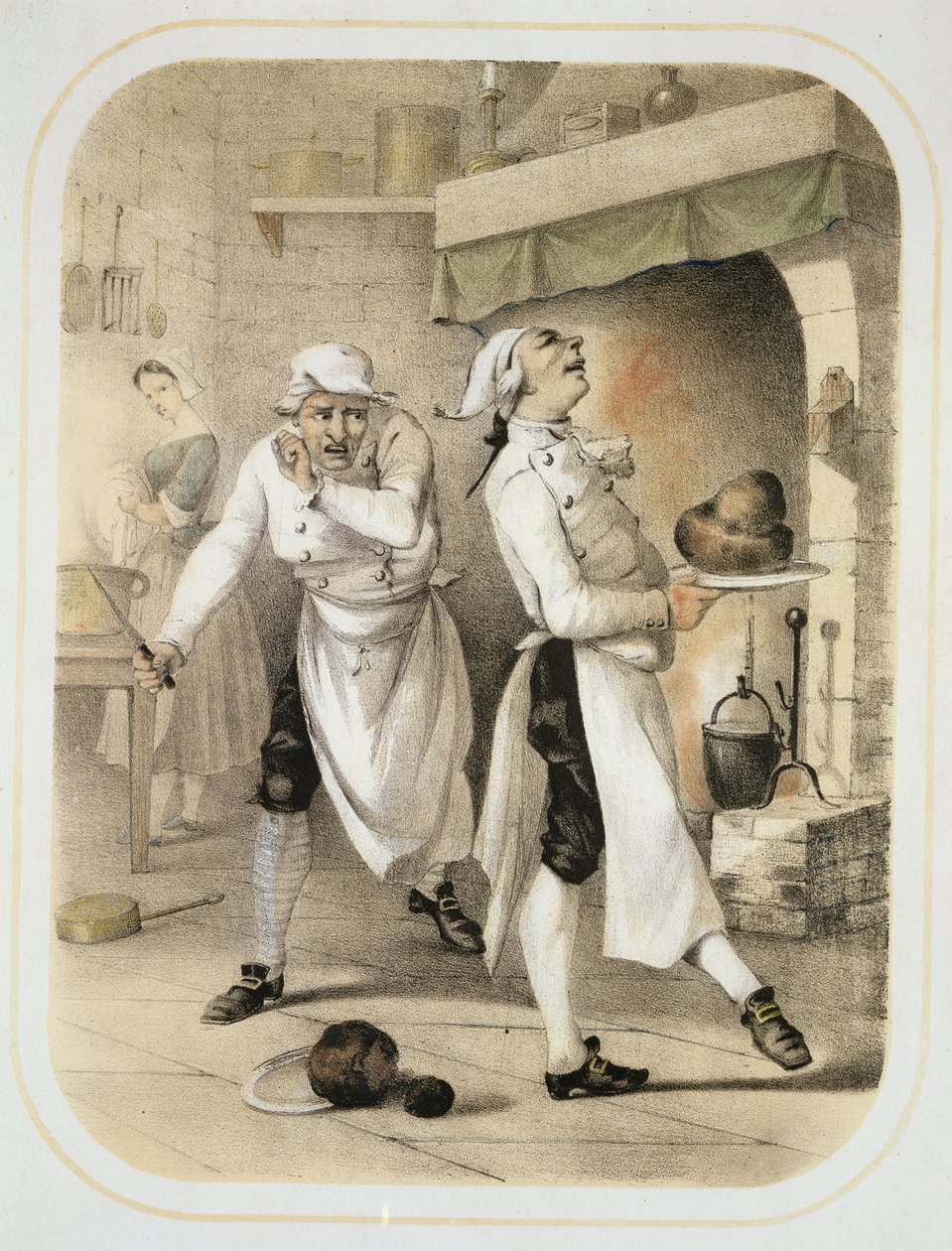 सीवेन डेडली सिंस को दर्शाने वाले प्रिंट की एक श्रृंखला से रसोई में ईर्ष्या, c.1850 द्वारा लुई लियोपोल्ड बोइली