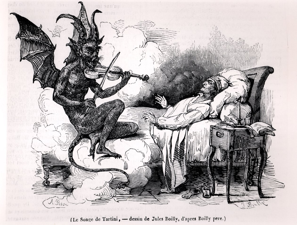 जूलियन लियोपोल्ड बोइली (1796-1874) 1840 द्वारा उत्कीर्ण द ड्रीम ऑफ टार्टिनी द्वारा लुई लियोपोल्ड बोइली
