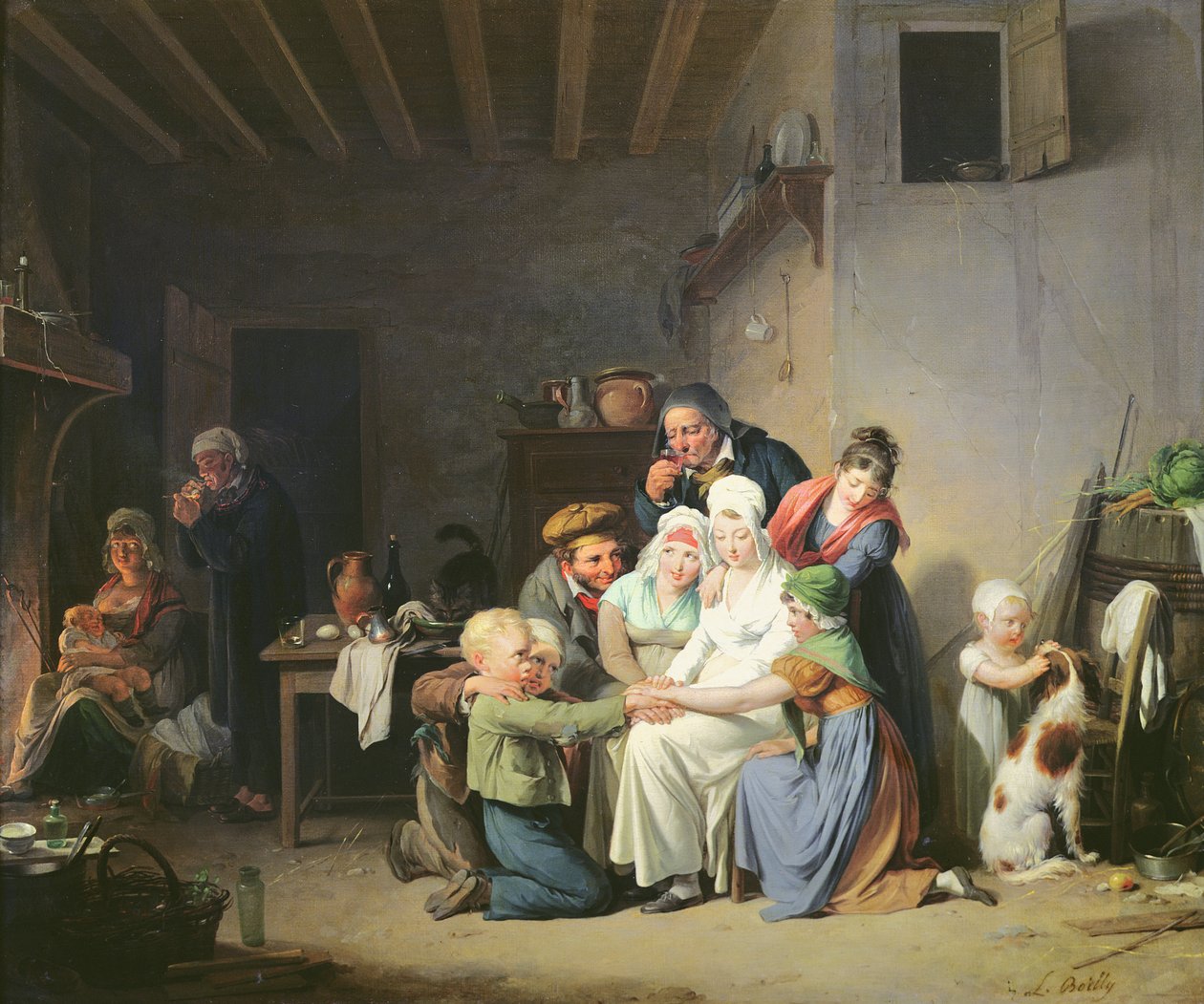 चितकबरे डी बोउफ का खेल, c.1824 द्वारा लुई लियोपोल्ड बोइली