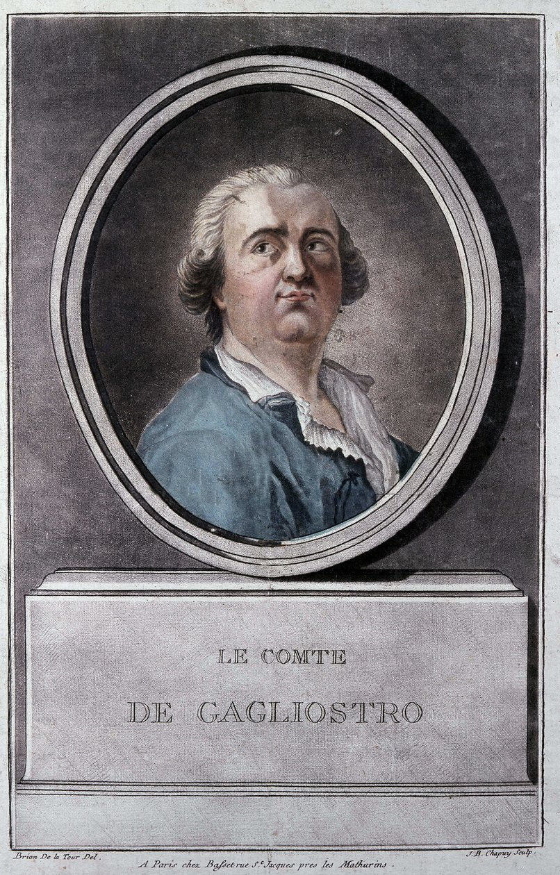 Giuseppe Balsamo, dit सिकंदर, काउंट ऑफ़ कैग्लियोस्त्रो (1743 - 1795) ब्रायन डे ला टूर द्वारा द्वारा लुई ब्रायन डे ला टूर फिल्म्स