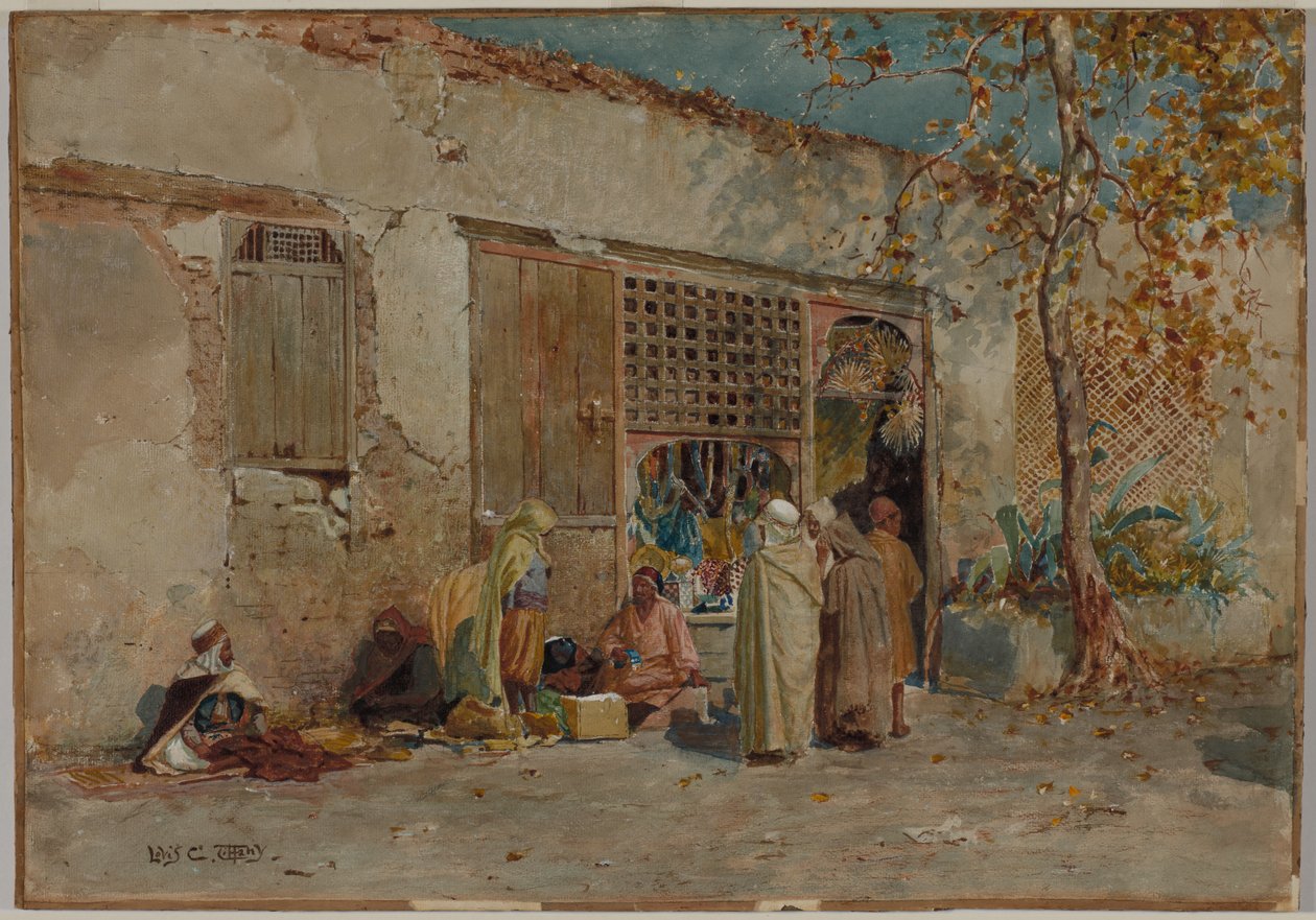 मोरक्को के दृश्य, सी। 1871। द्वारा लुई कम्फर्ट टिफ़नी