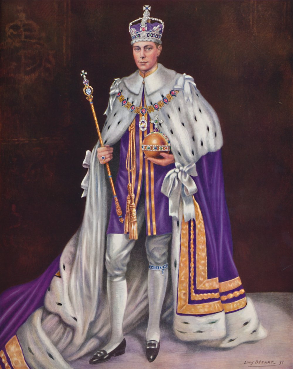 महामहिम किंग जॉर्ज VI, 1937 द्वारा लुई डेज़ार्टो