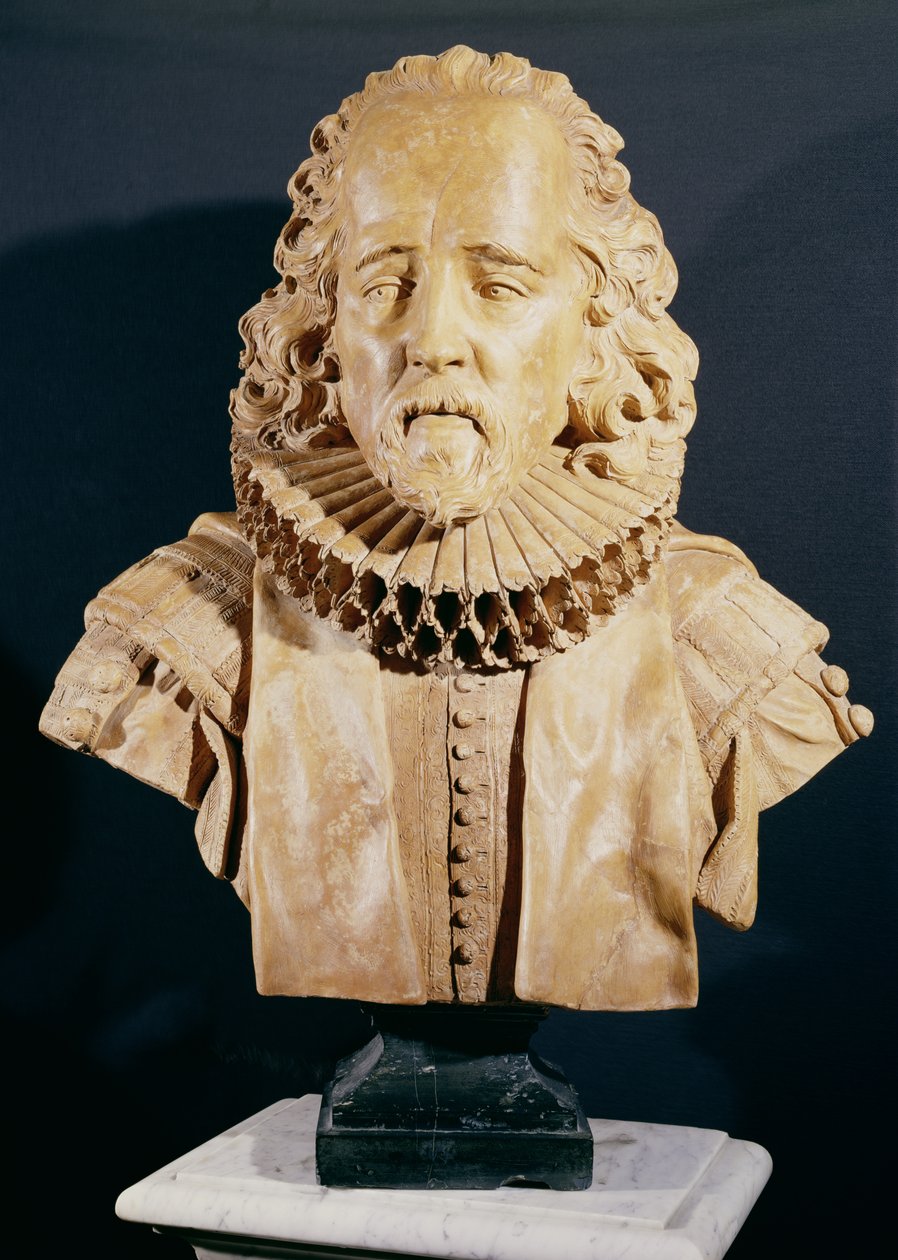 सर फ्रांसिस बेकन (1562-1626) विस्काउंट सेंट एल्बंस (संगमरमर) द्वारा लुई फ्रेंकोइस रूबिलाक