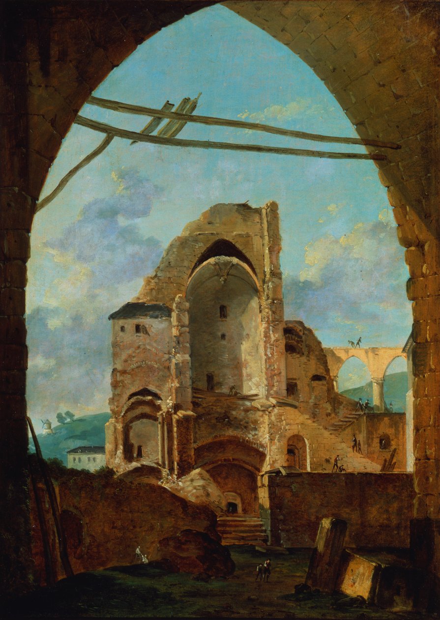 मोंटमार्ट्रे के अभय का विध्वंस, c1740-1800। द्वारा लुई गेब्रियल मोरो