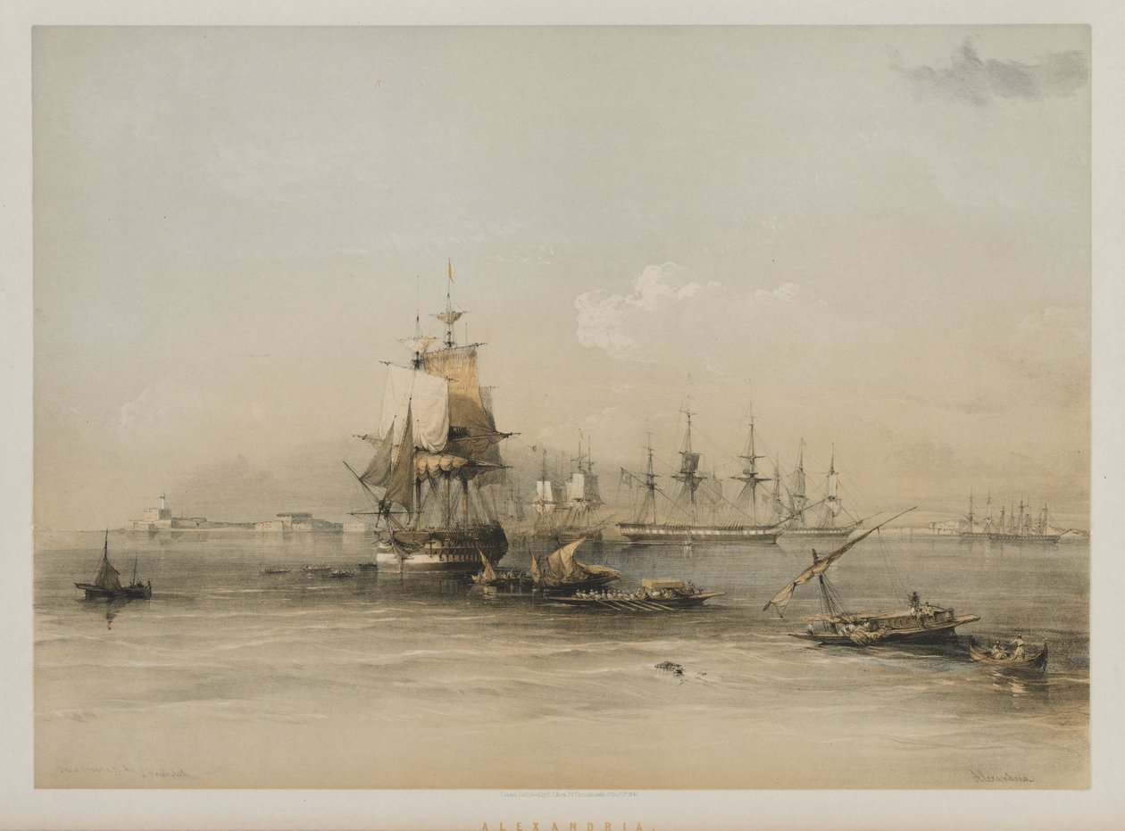मिस्र और नूबिया, खंड III: अलेक्जेंड्रिया, 1848। द्वारा लुई हागे