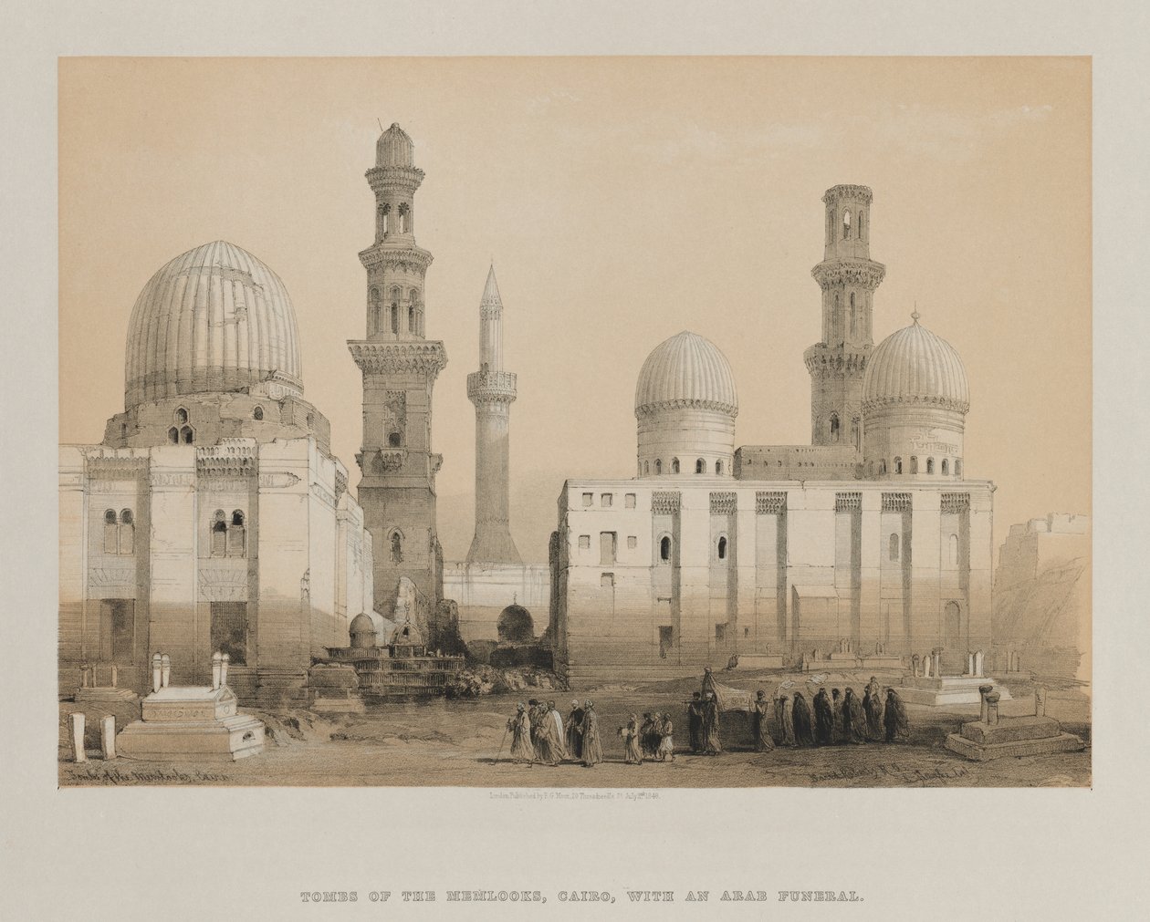 मिस्र और नूबिया, वॉल्यूम III: मेमों का मकबरा, काहिरा, 1849। द्वारा लुई हागे