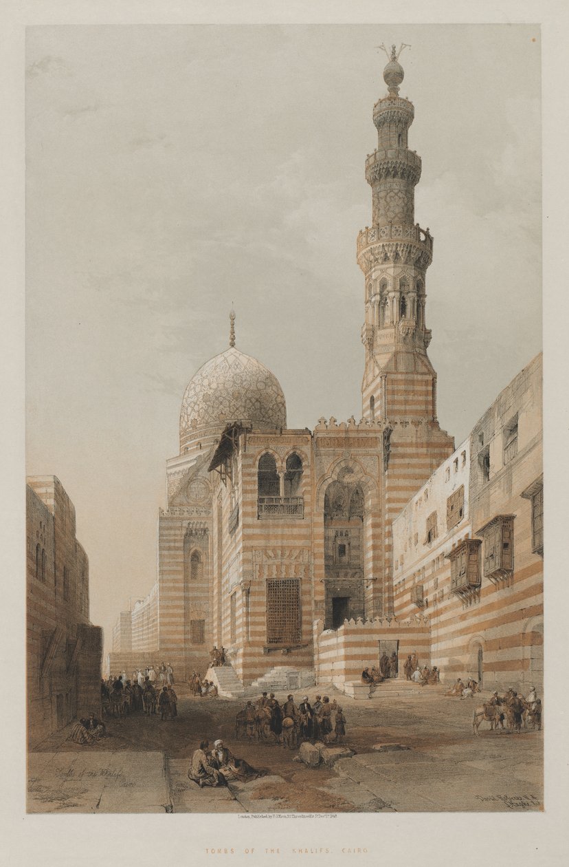 मिस्र और नूबिया, खंड III: खलीफ की कब्रें, काहिरा, 1848। द्वारा लुई हागे