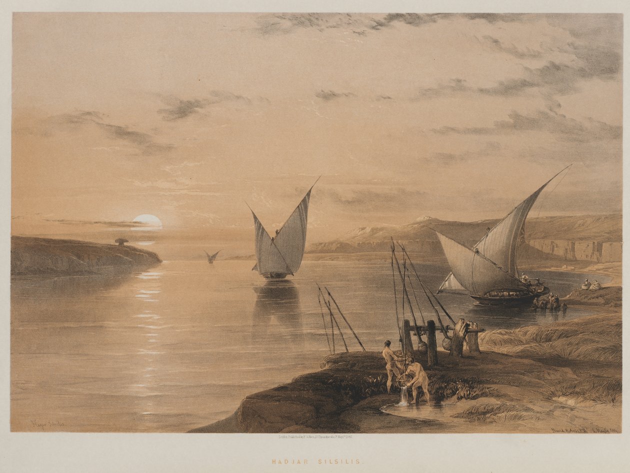 मिस्र और नूबिया, खंड II: हागर सेटिलिस, 1847। द्वारा लुई हागे