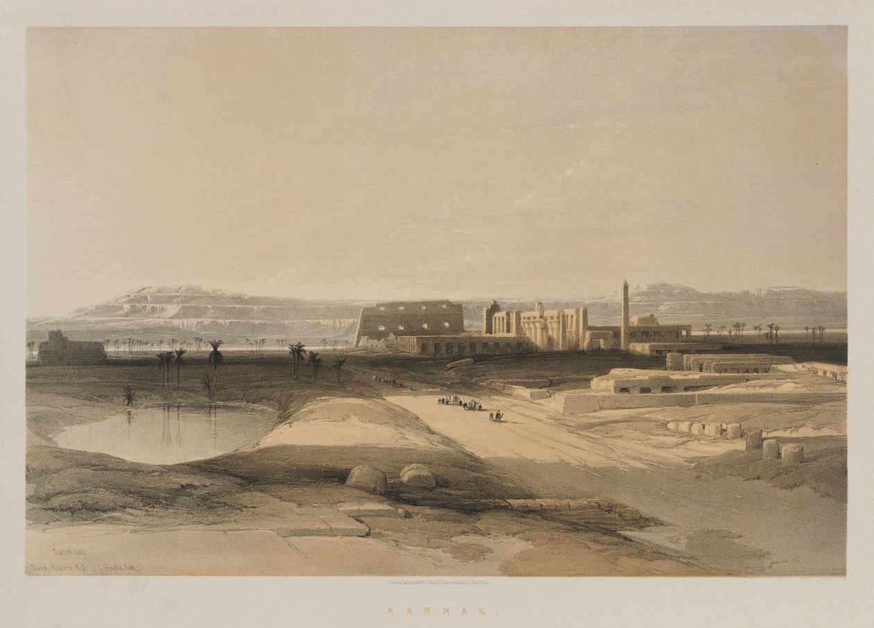 मिस्र और नूबिया, खंड II: कर्नाक, 1847। द्वारा लुई हागे