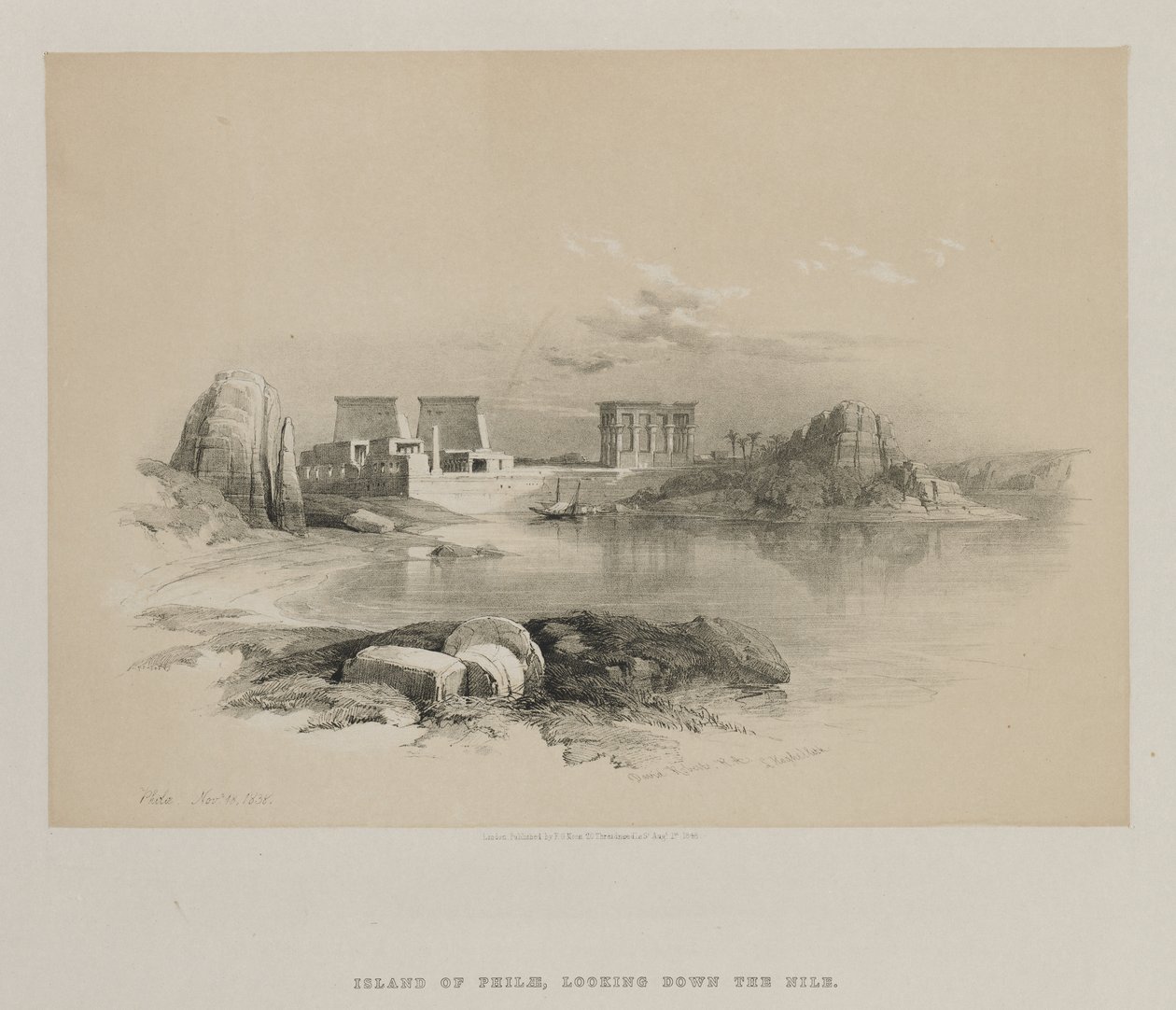मिस्र और नूबिया, खंड II: फिलै, 1848। द्वारा लुई हागे